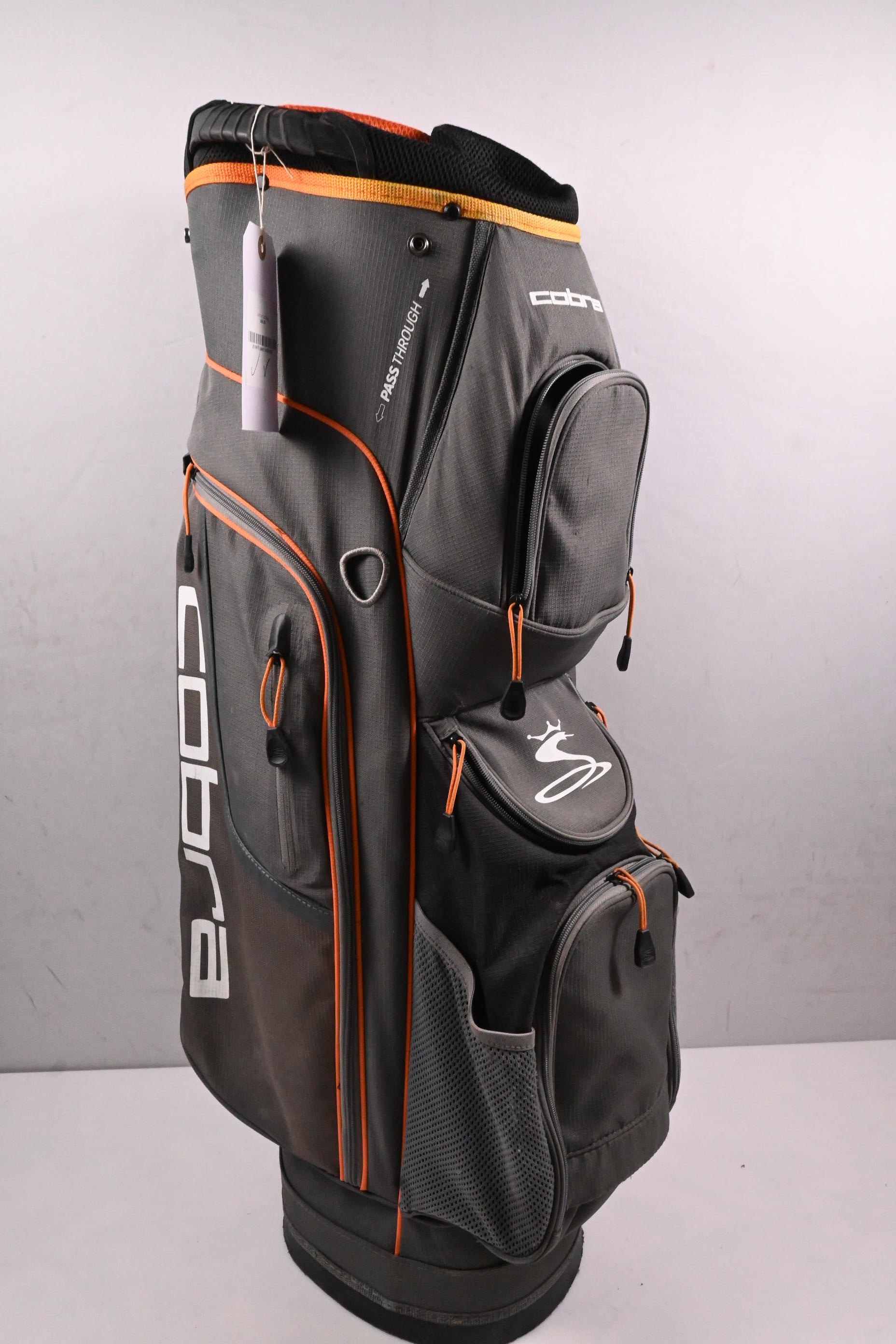 Cobra Cart Bag / 14-Way Divider / Grey, Orange