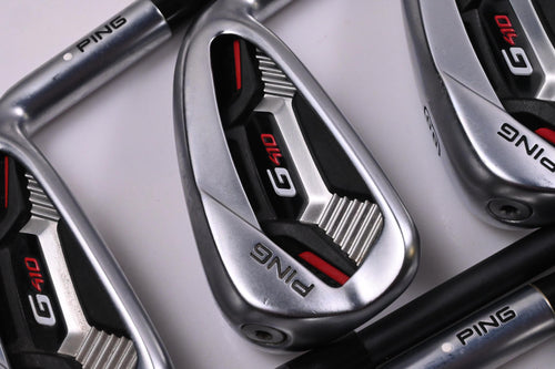 Ping G410 Irons / 6-PW+GW+SW / White Dot / Senior Flex Ping Alta CB Red Shafts