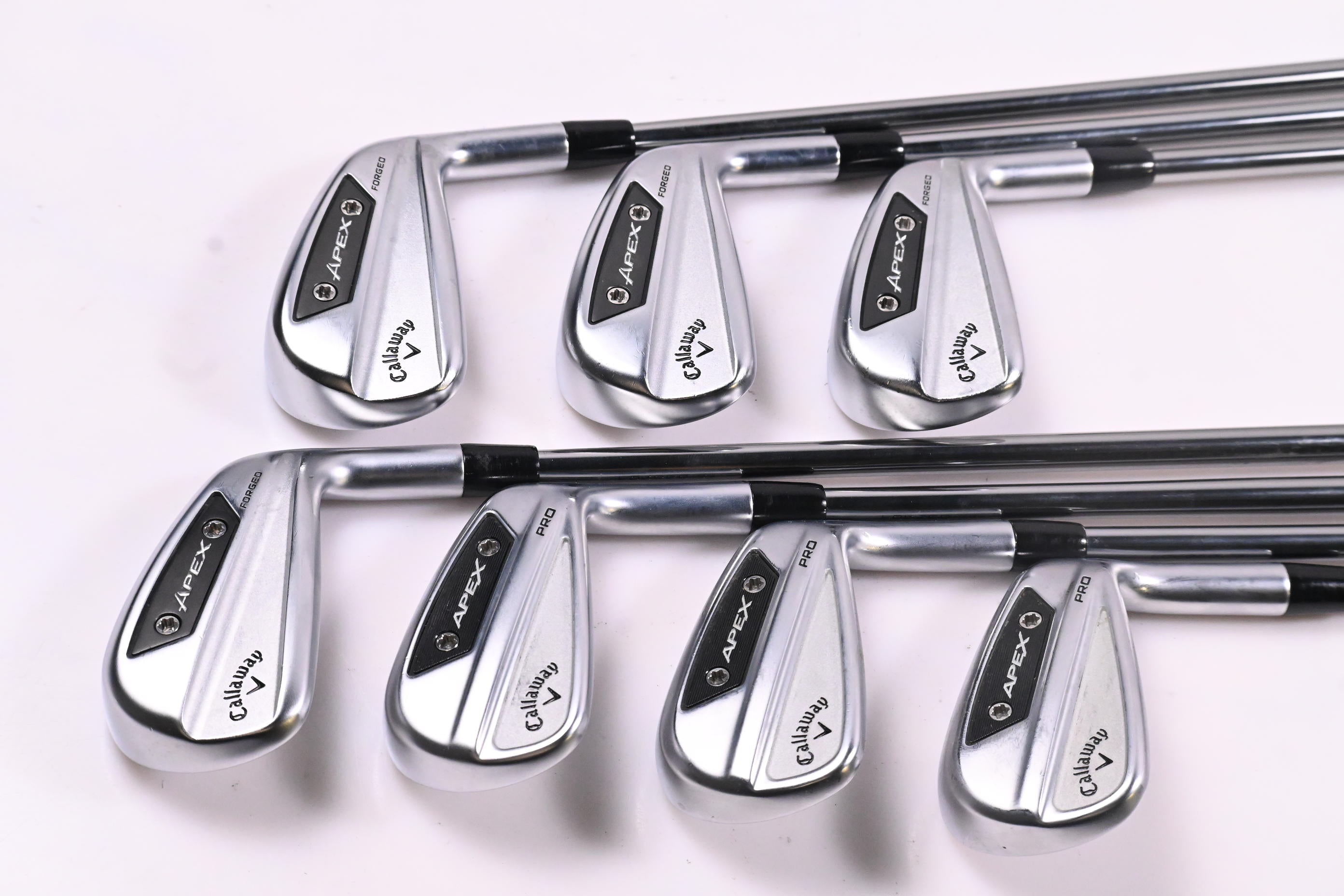 Callaway Apex Ai200/Pro 24 Irons / 4-PW / Stiff Flex Accra TZ 85 Shafts