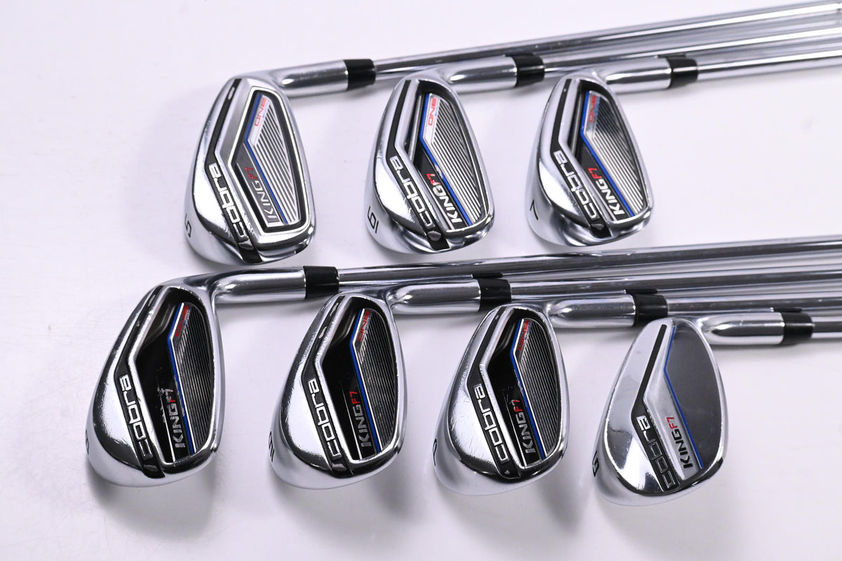 Cobra King F7 Irons / 5-PW+GW / Stiff Flex Cobra Shafts