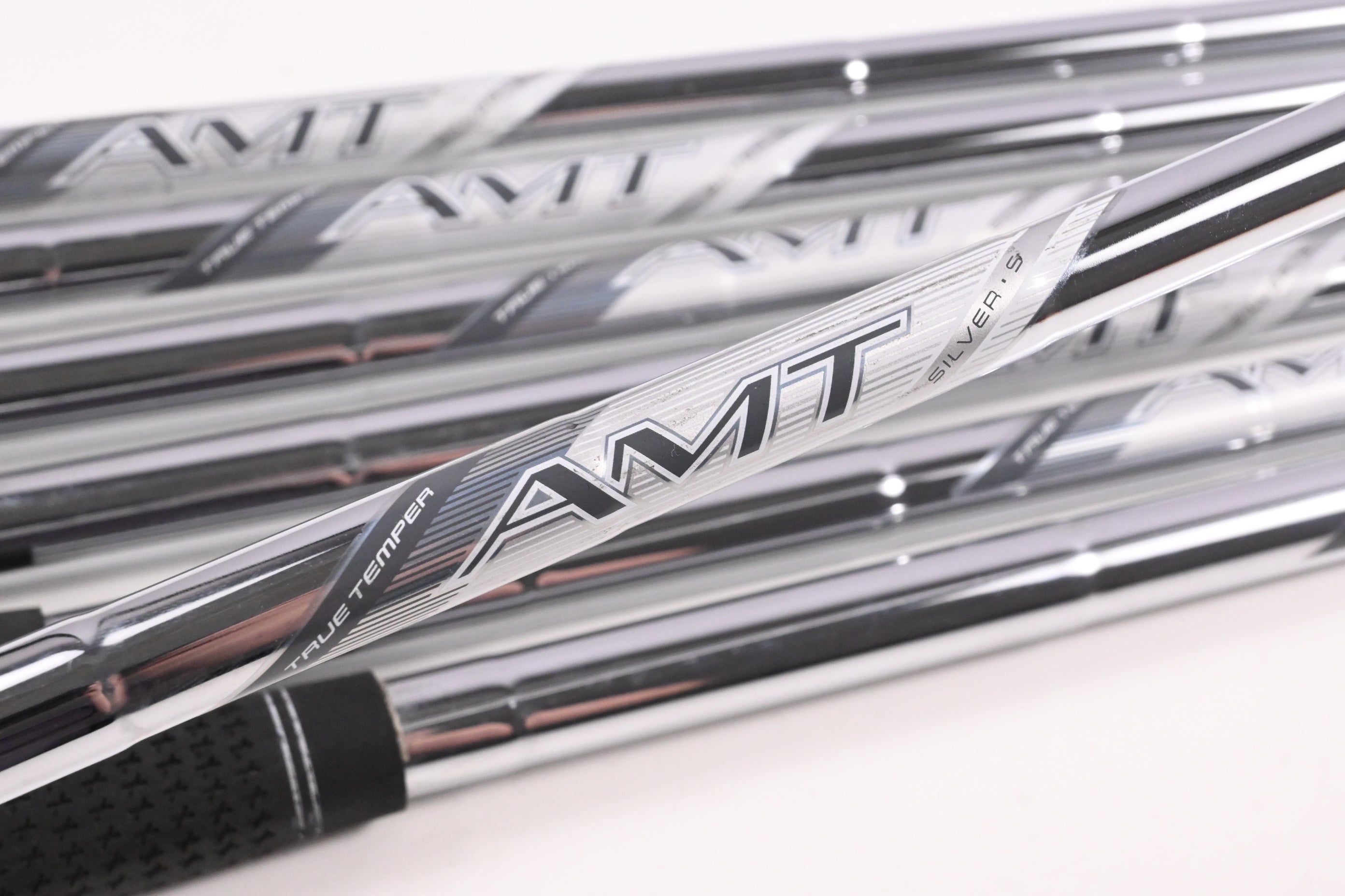 True Temper AMT Silver Iron Shafts / Stiff Flex / Set of 7 / .370 Tip