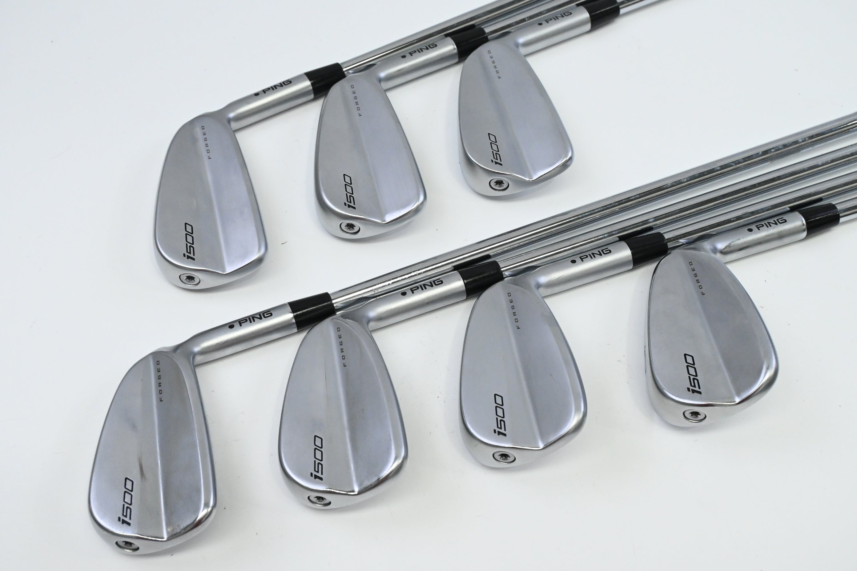 Ping i500 Irons / 4-PW / Black Dot / Regular Flex Ping AWT 2.0 Shafts