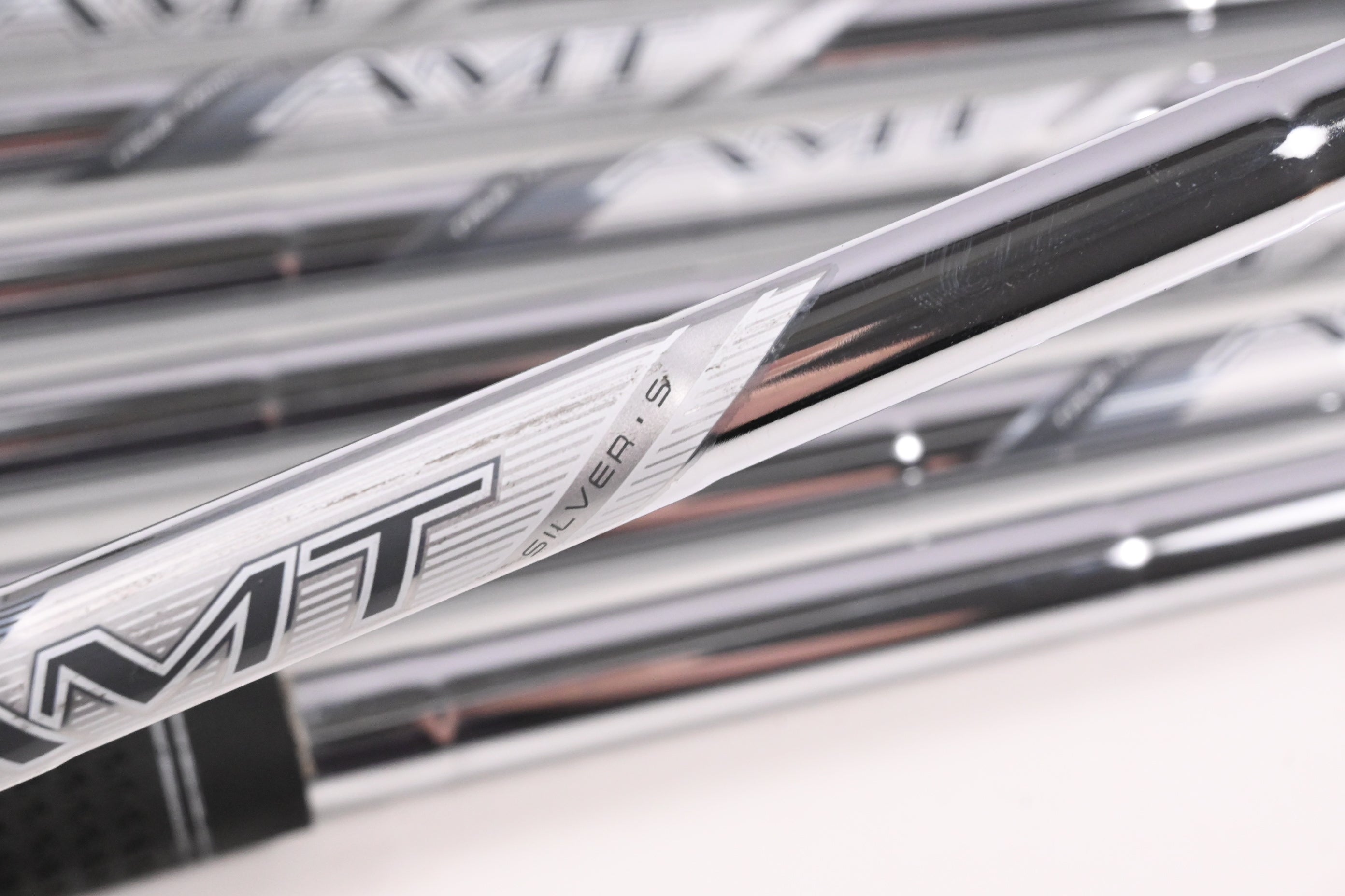 True Temper AMT Silver Iron Shafts / Stiff Flex / Set of 7 / .370 Tip