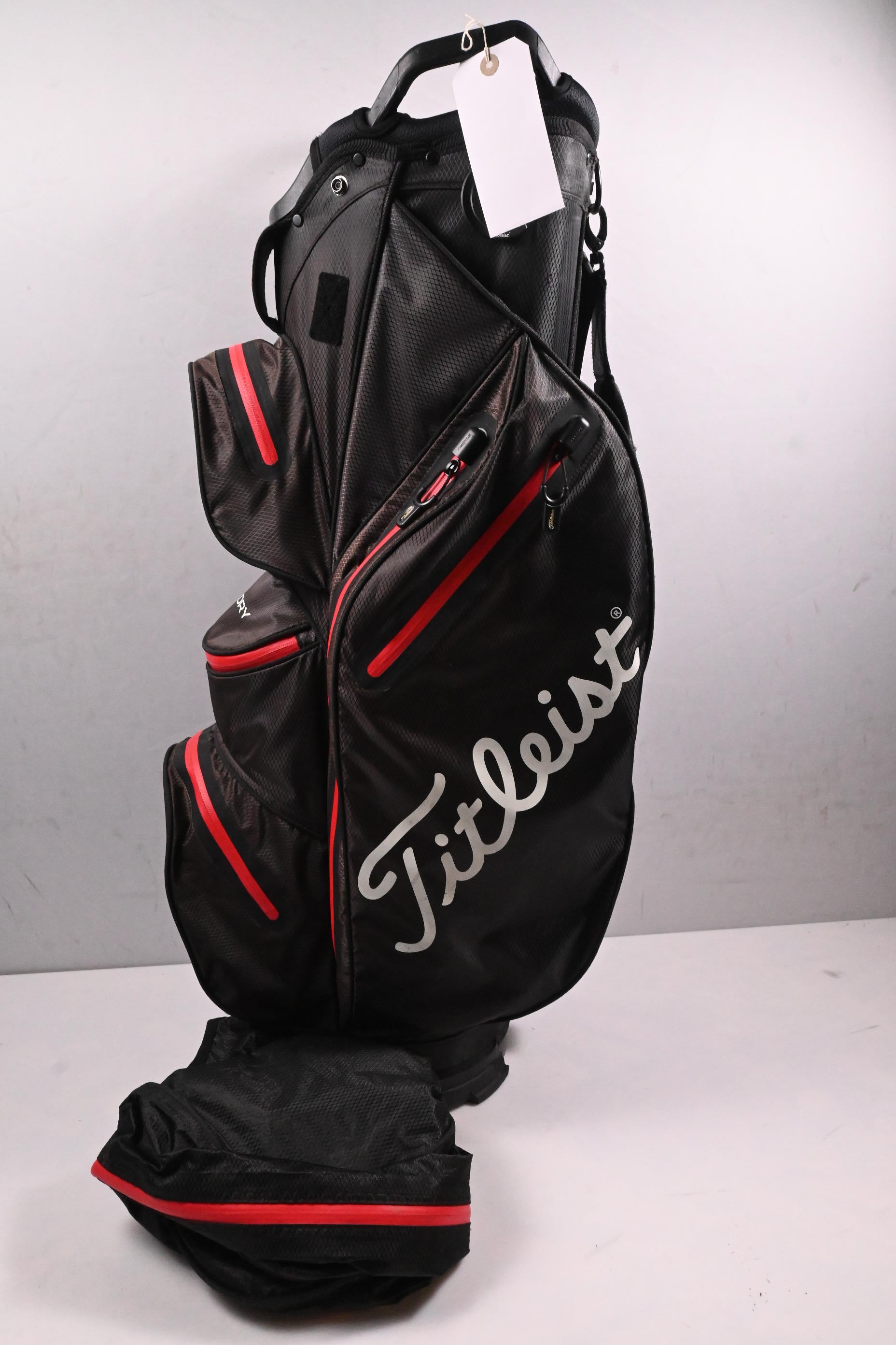 Titleist StaDry Cart Bag / 14-Way Divider / Black, Red