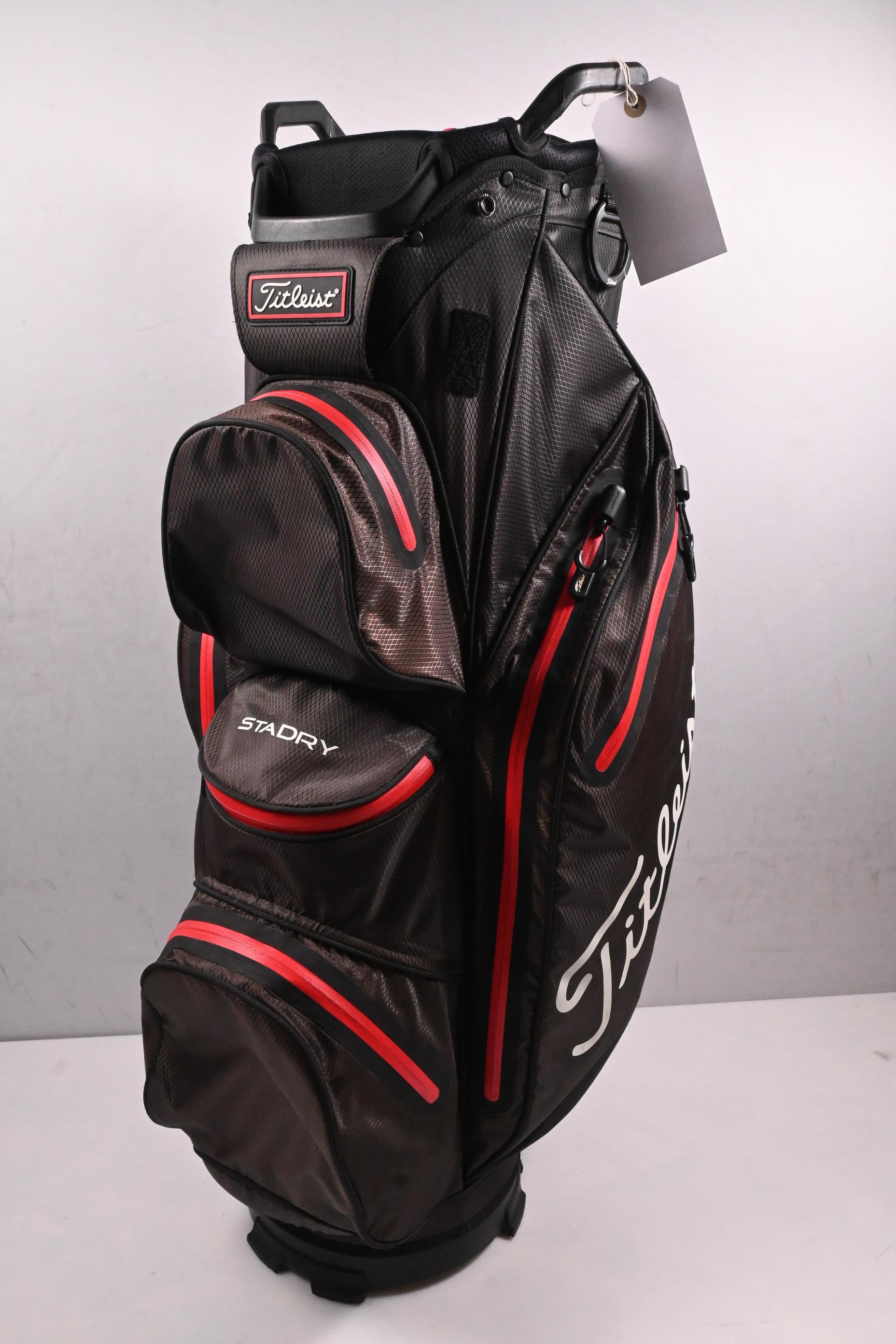 Titleist StaDry Cart Bag / 14-Way Divider / Black, Red