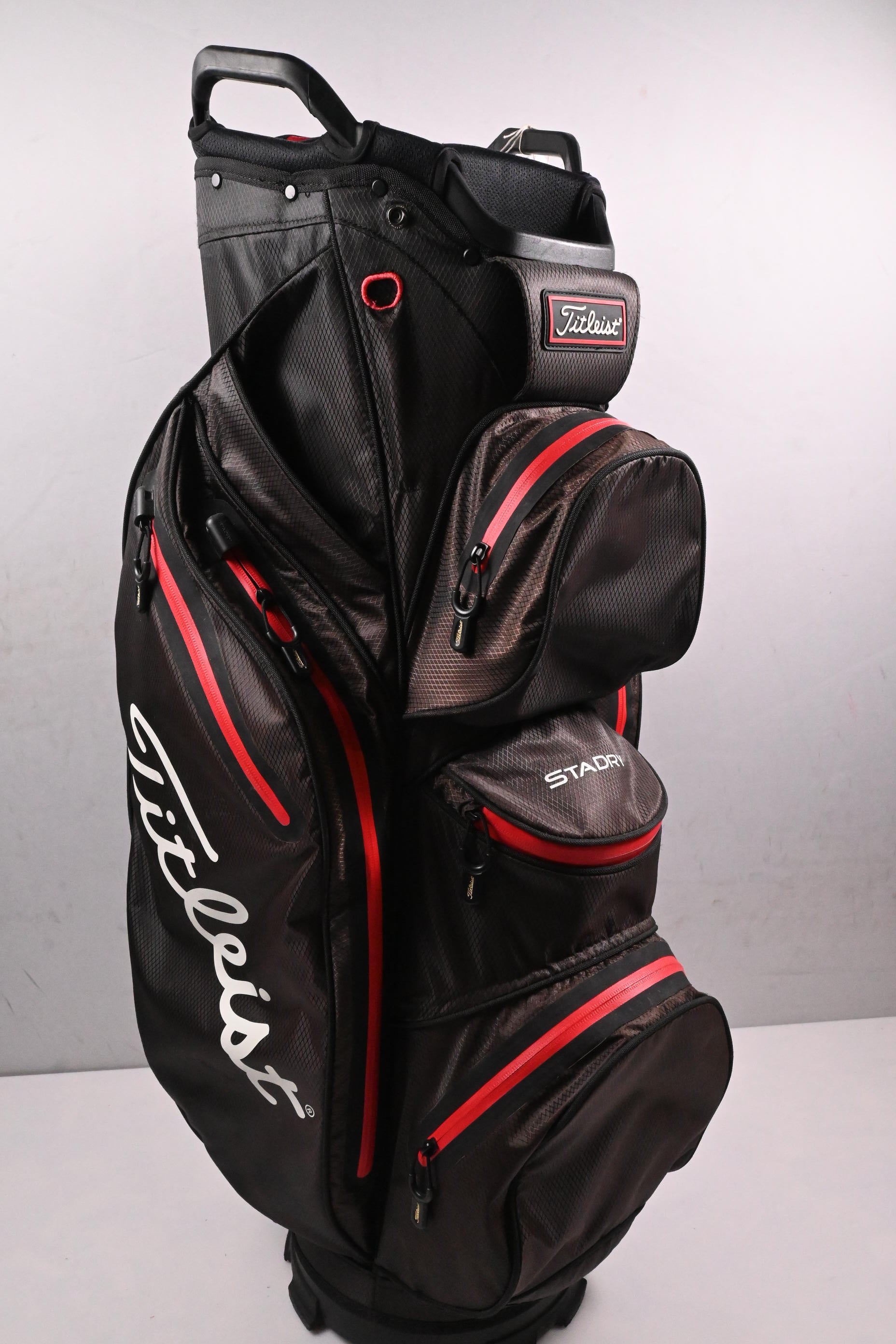 Titleist StaDry Cart Bag / 14-Way Divider / Black, Red