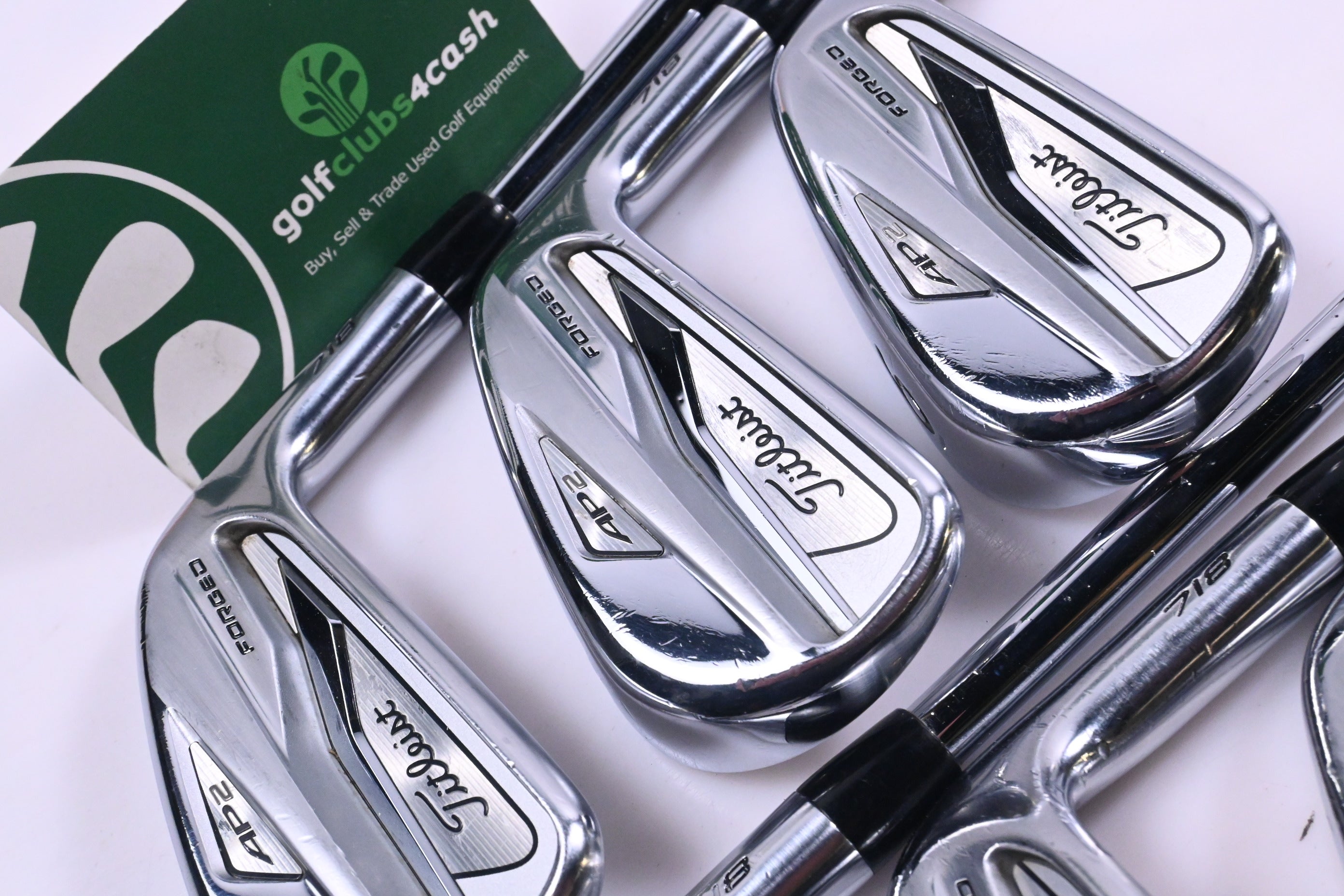 Titleist 718 AP2 Irons / 4-PW / Stiff Flex AMT Tour White S300 Shafts