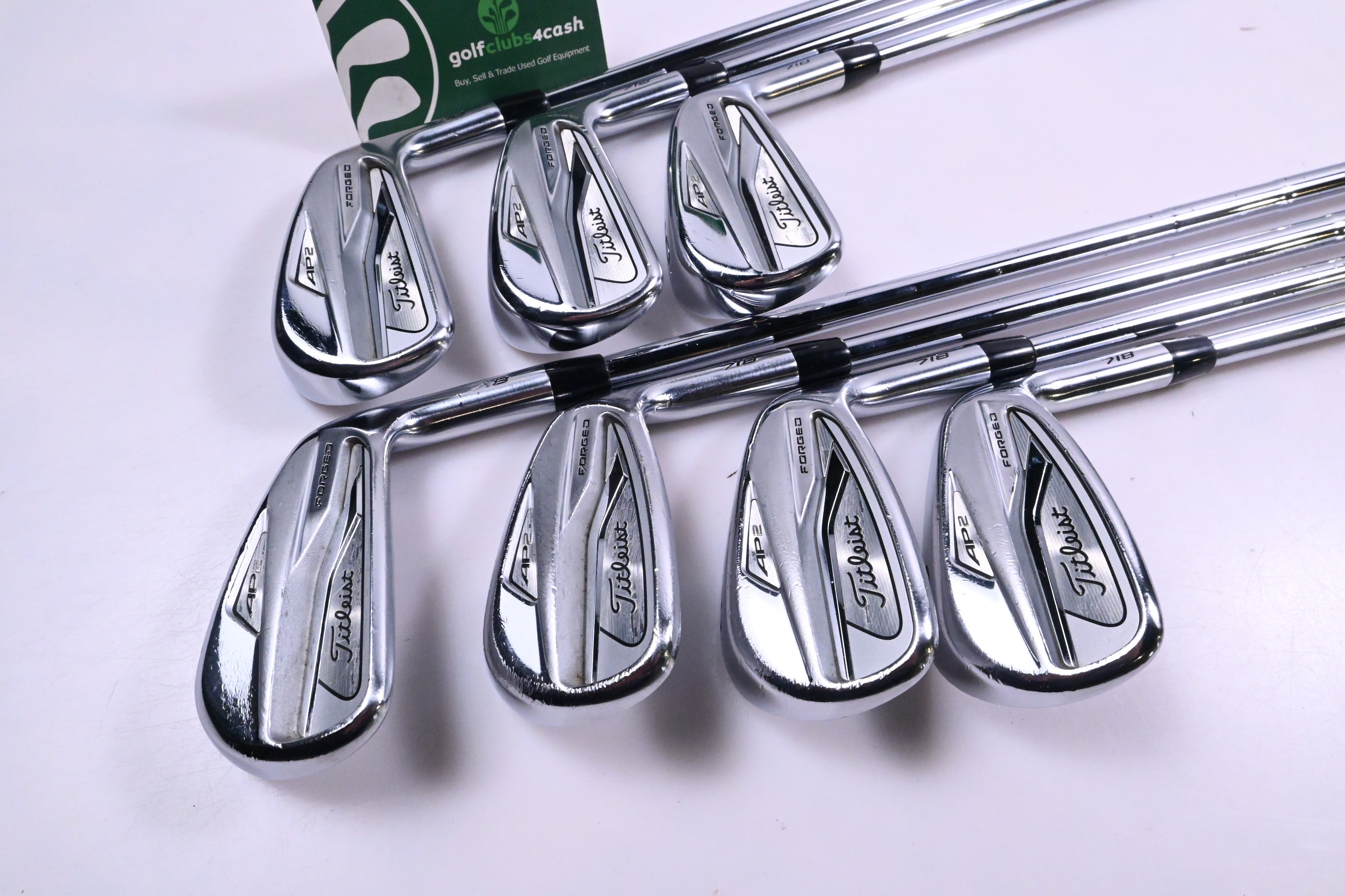 Titleist 718 AP2 Irons / 4-PW / Stiff Flex AMT Tour White S300 Shafts
