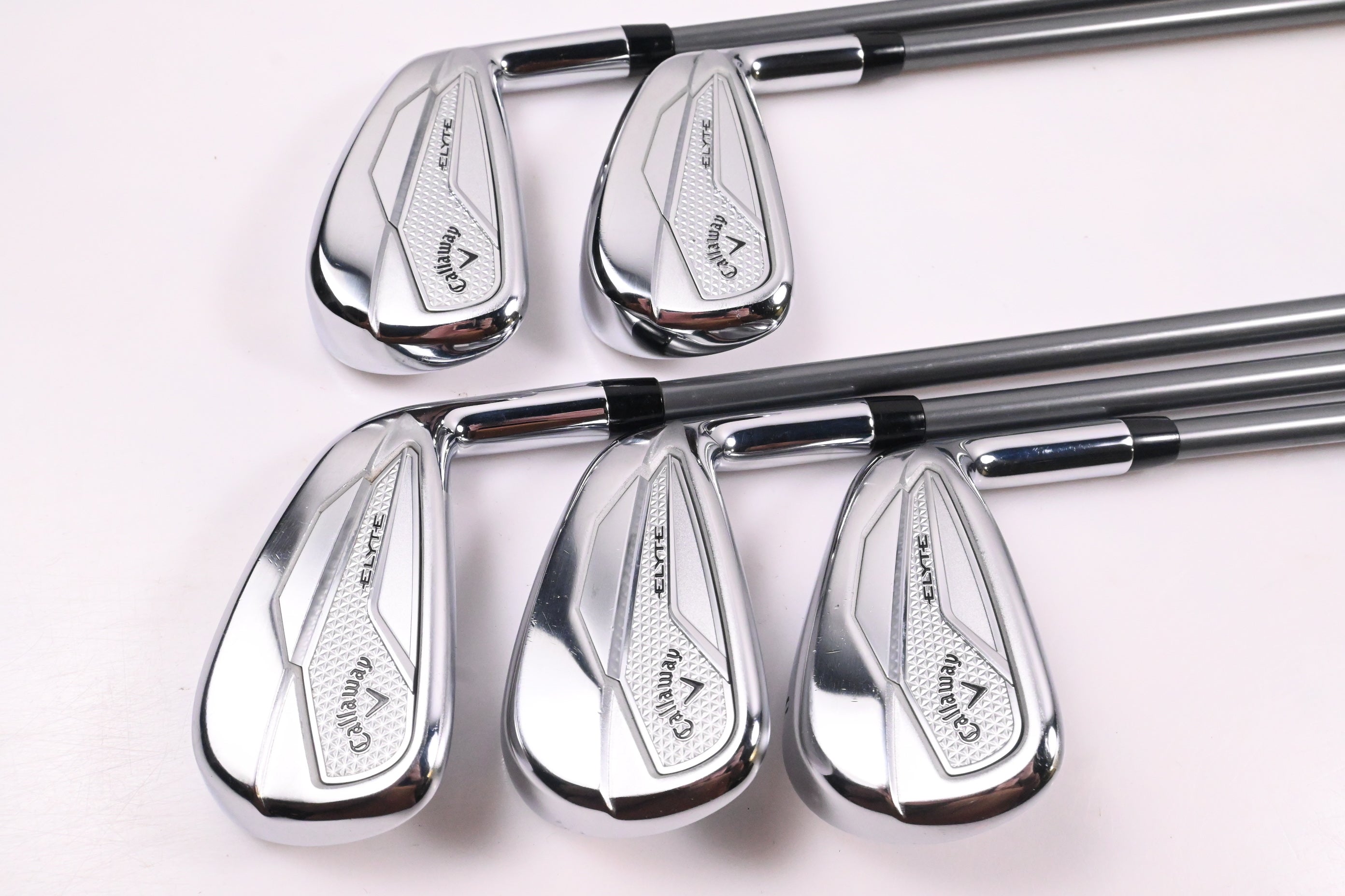 Callaway Elyte Irons / 5-PW / Regular Flex Denali Charcoal 65 / No #8 Iron