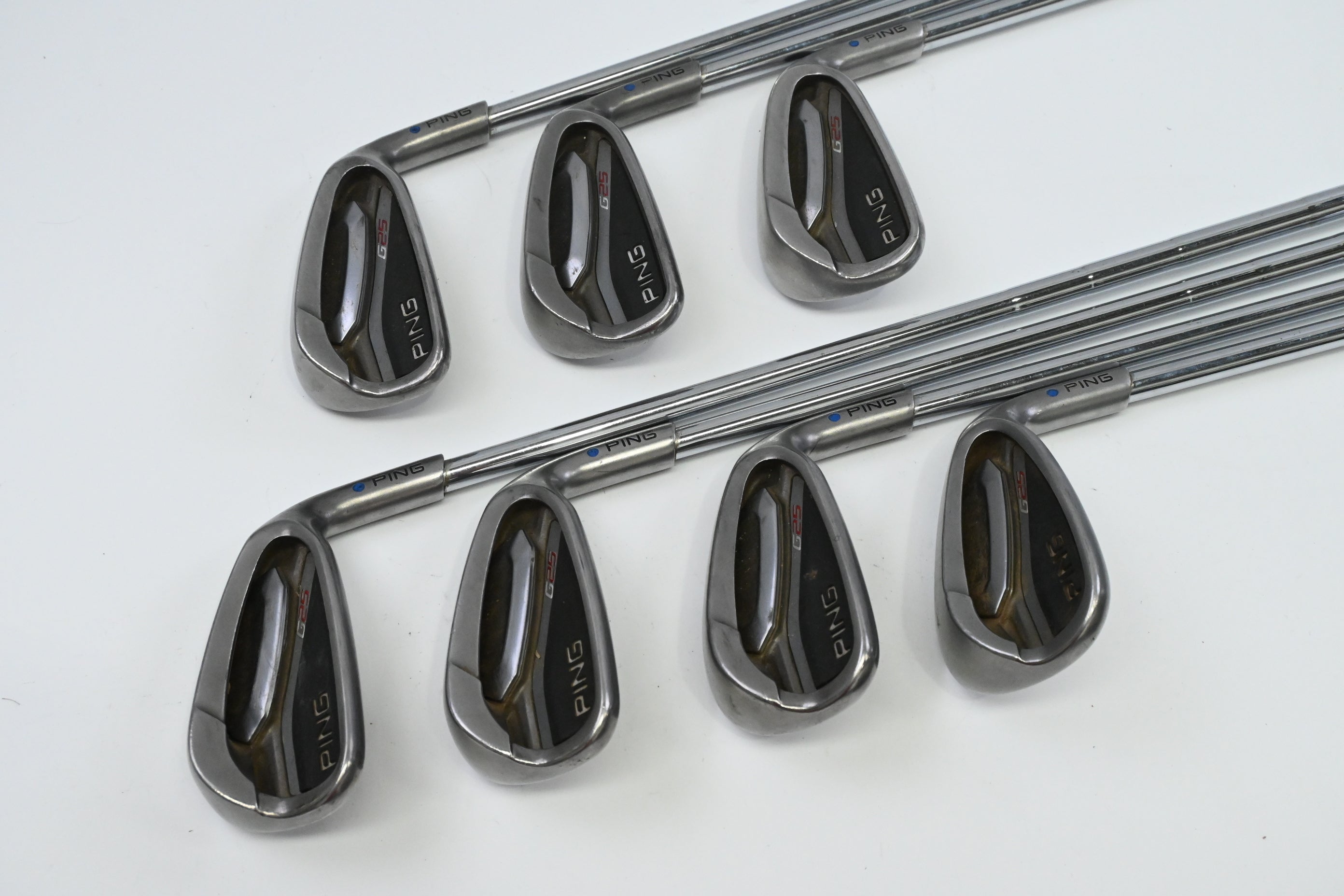 Ping G25 Irons / 5-PW+SW / Blue Dot / Regular Flex Ping CFS Shafts