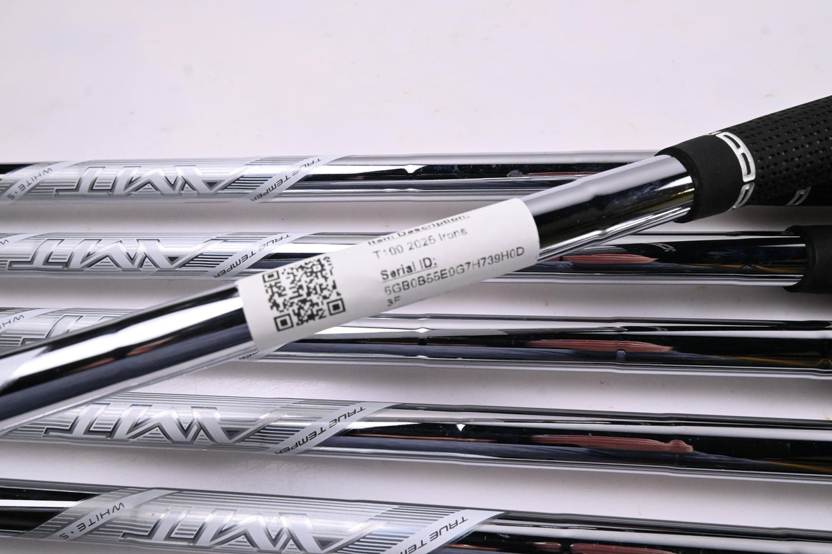Titleist T100 2025 Irons / 4-PW / Stiff Flex AMT White Shafts
