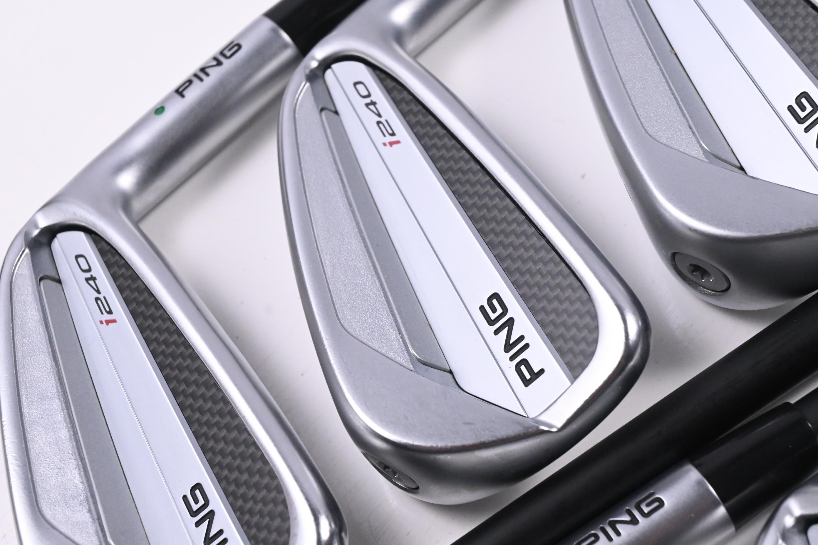 Ping I240 Irons / 4-PW / Green Dot / Stiff Flex Ping Alta CB Blue AWT Shafts