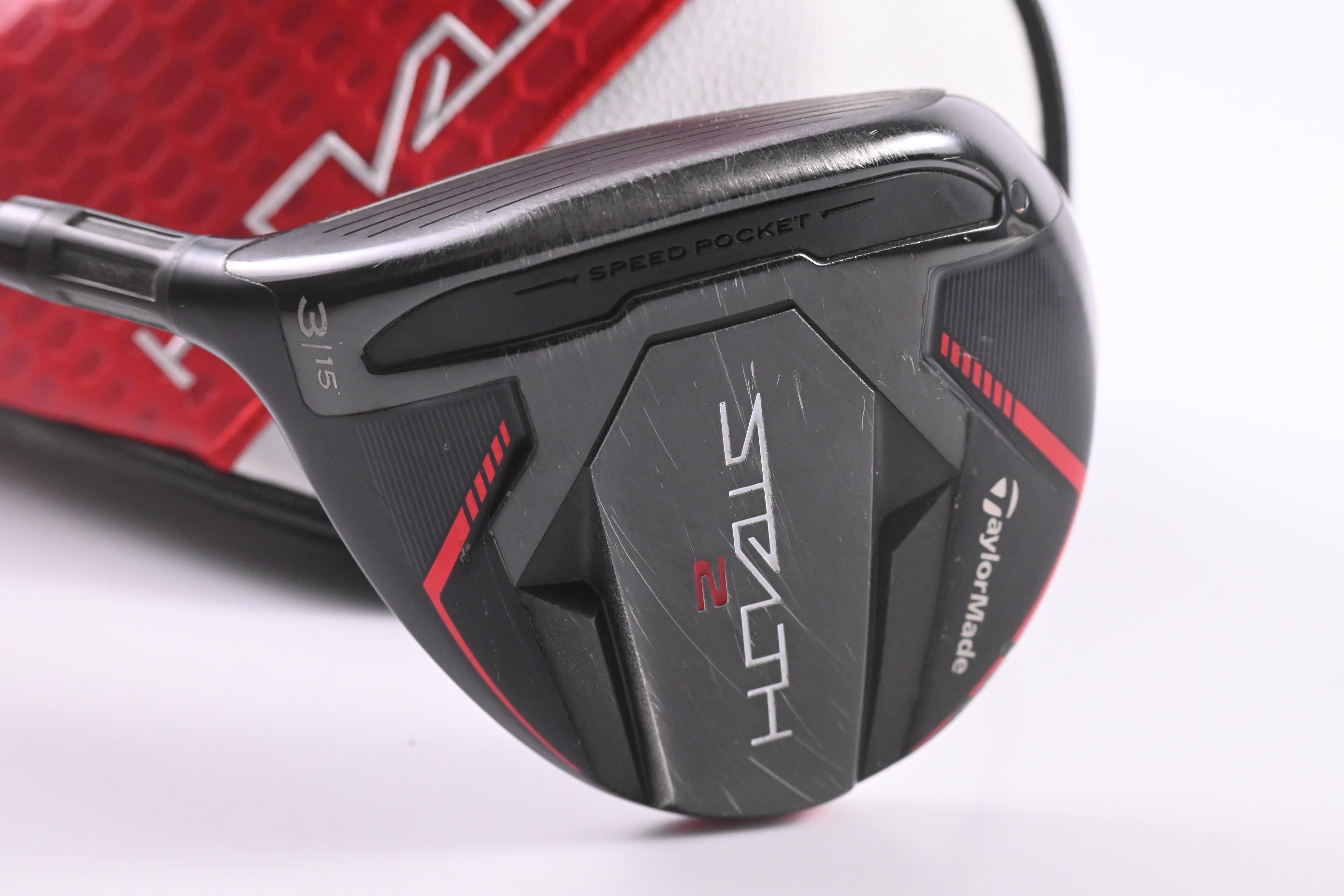 Left Hand Taylormade Stealth 2 #3 Wood / 15 Degree / Regular Flex Ventus TR Red