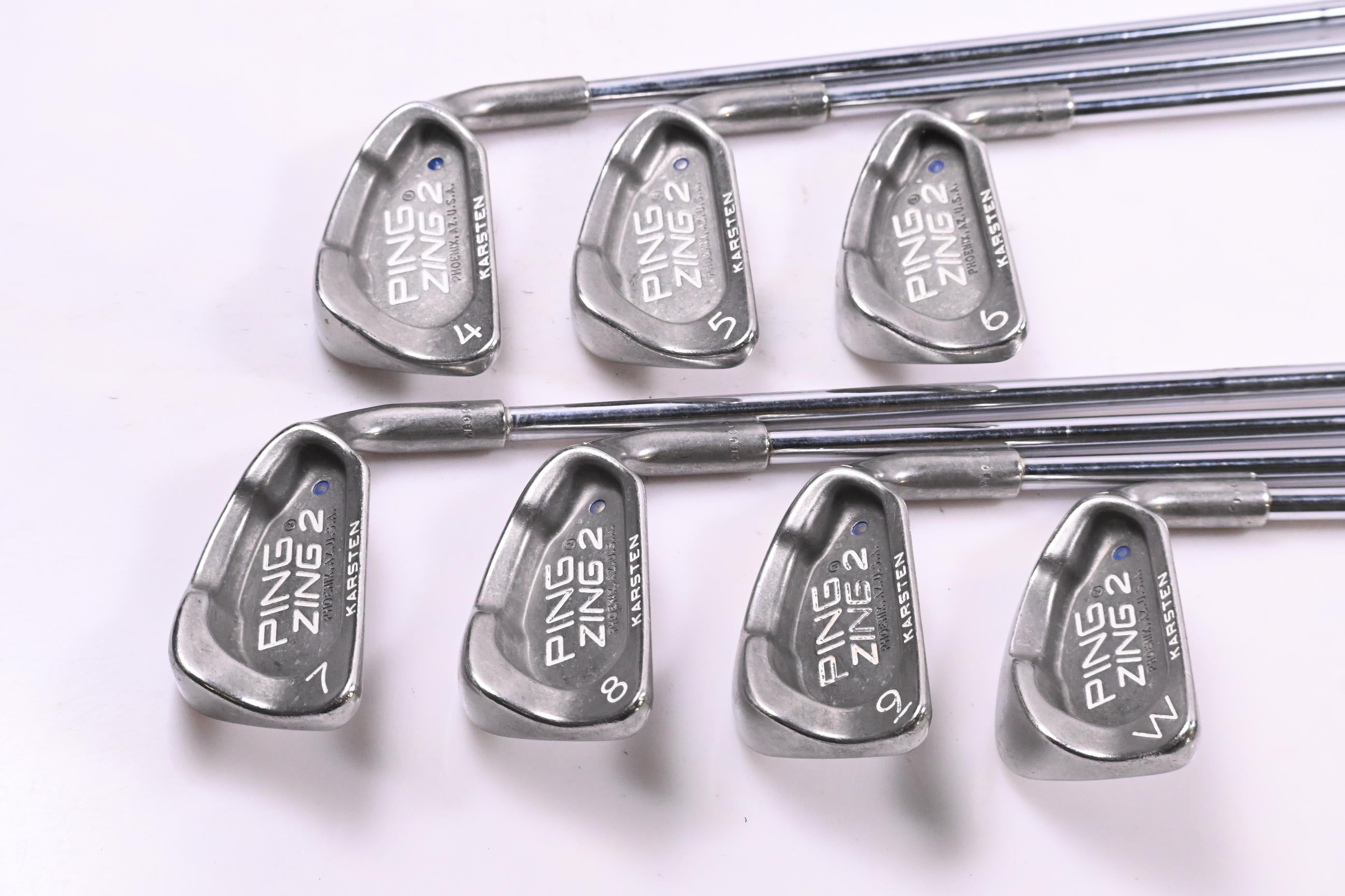 Ping Zing 2 Irons / 4-PW / Blue Dot / Stiff Flex Ping JZ Shafts