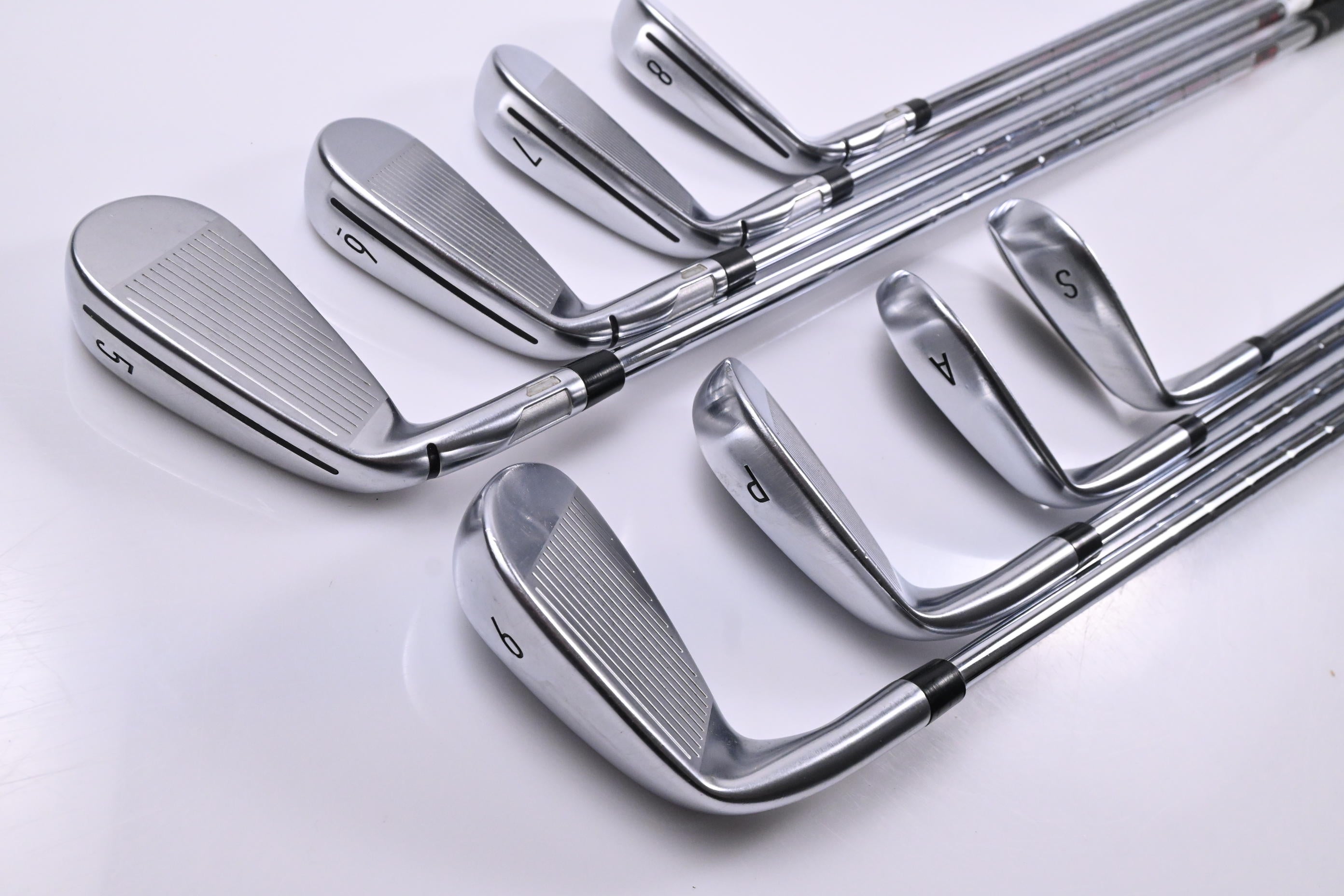 Taylormade Qi Irons / 5-PW+SW+AW / Stiff Flex KBS Tour Shafts
