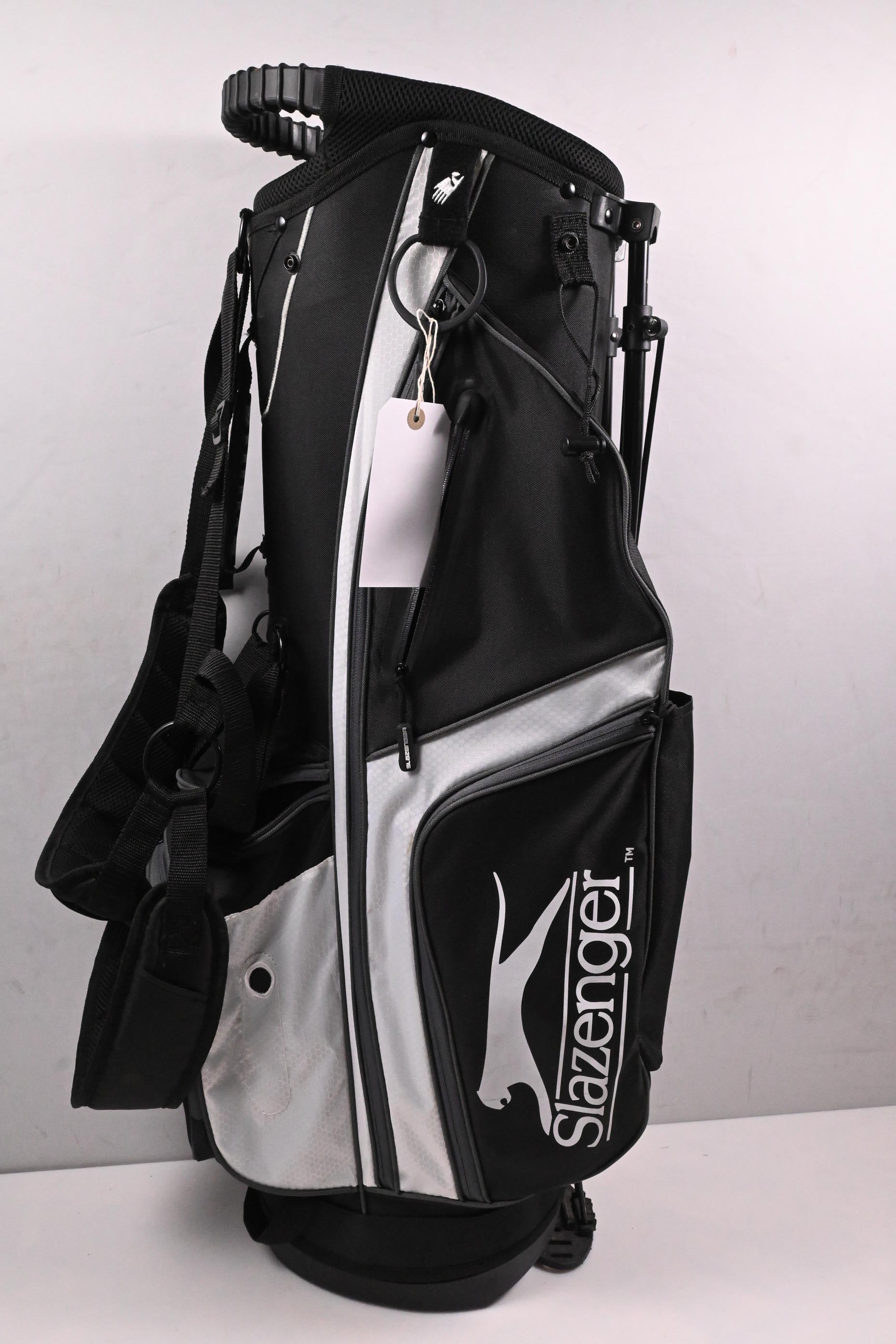 Slazenger V Series Stand Bag / 6-Way Divider / Black, White