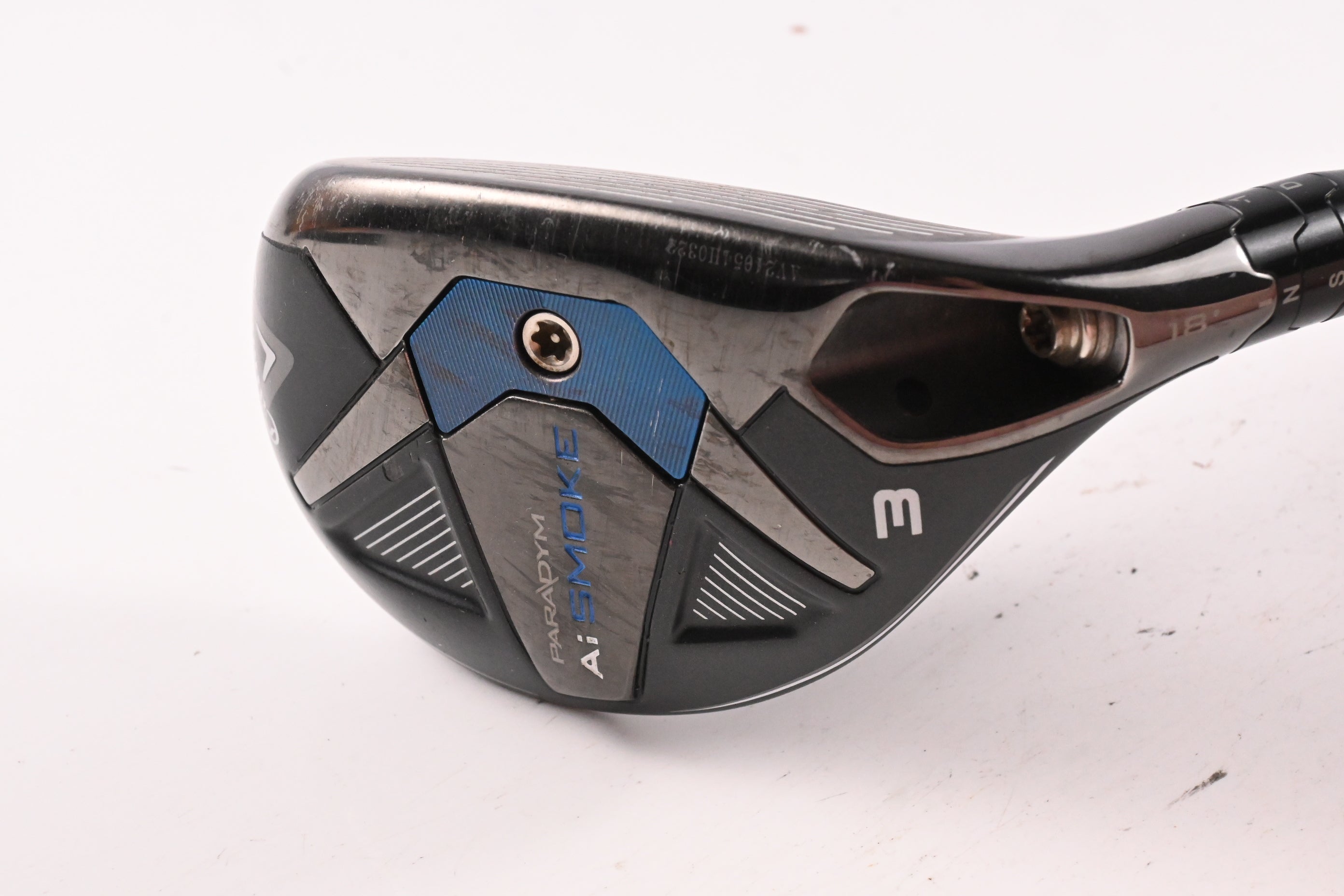Callaway Paradym Ai Smoke #3 Hybrid / 18 Degree / Stiff Flex Ventus Velocore 8