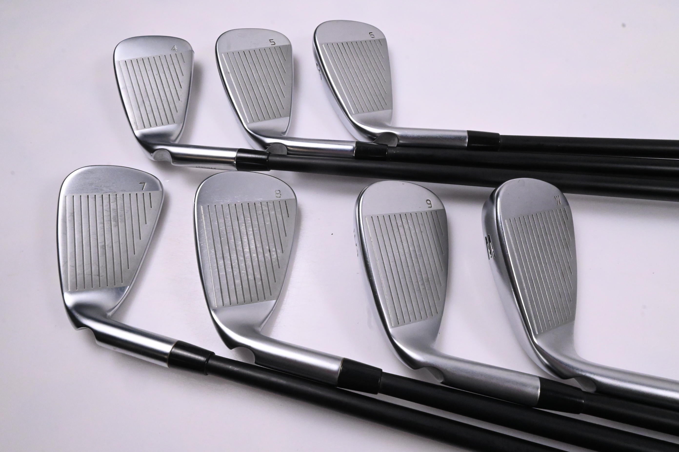 Ping G430 Irons / 4-PW / Green Dot / Stiff Flex Ping ALTA CVB Black AWT Shafts