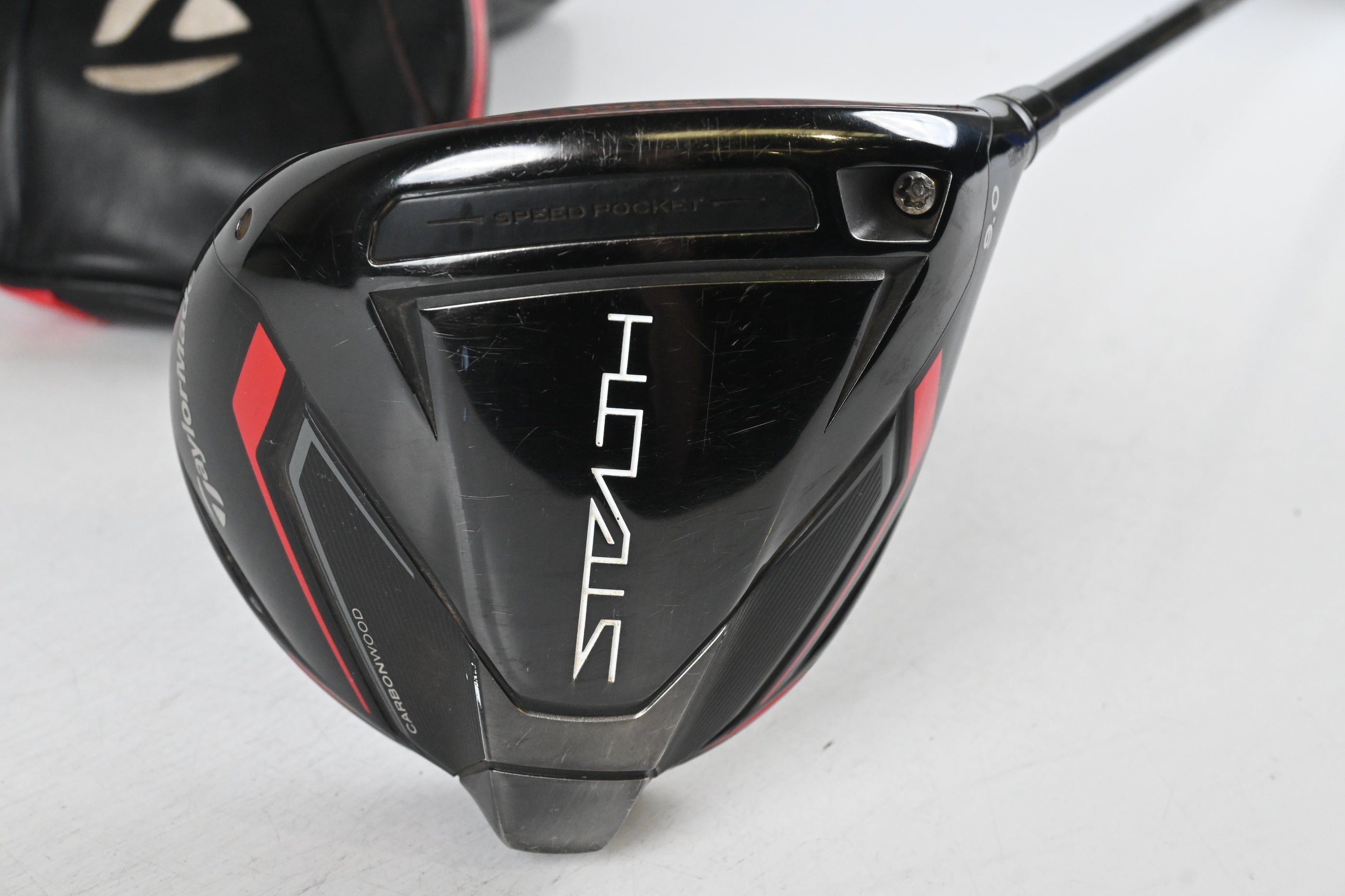 Taylormade Stealth Driver / 9 Degree / Stiff Flex Hzrdus Smoke Red RDX 60 Shaft