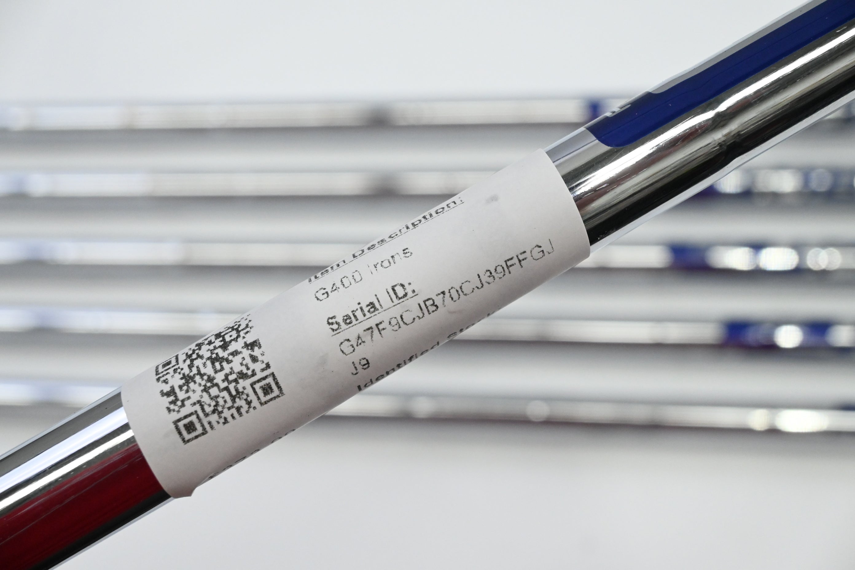 Ping G400 Irons / 5-PW / Blue Dot / Regular Flex Ping AWT 2.0 Shafts