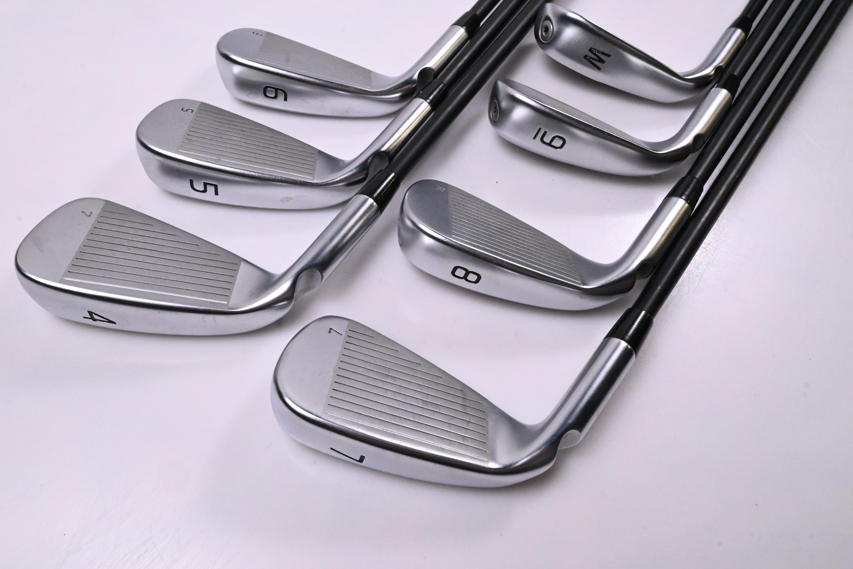 Ping G430 Irons / 4-PW / Green Dot / Stiff Flex Ping ALTA CVB Black AWT Shafts