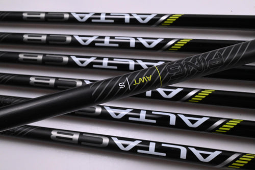 Ping G430 Irons / 4-PW / Green Dot / Stiff Flex Ping ALTA CVB Black AWT Shafts