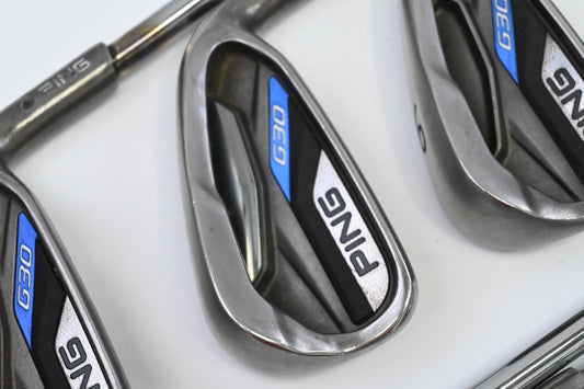 Ping G30 Irons / 4-PW+SW / Black Dot / Regular Flex Ping CFS Distance Shafts