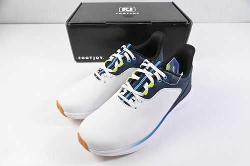 FootJoy Pulse Golf Shoes / Size UK 8 / White, Gum & Navy