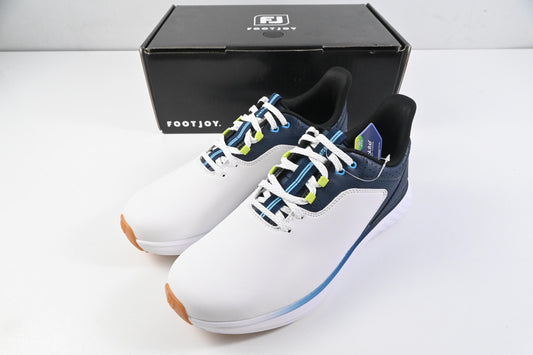 FootJoy Pulse Golf Shoes / Size UK 8 / White, Gum & Navy
