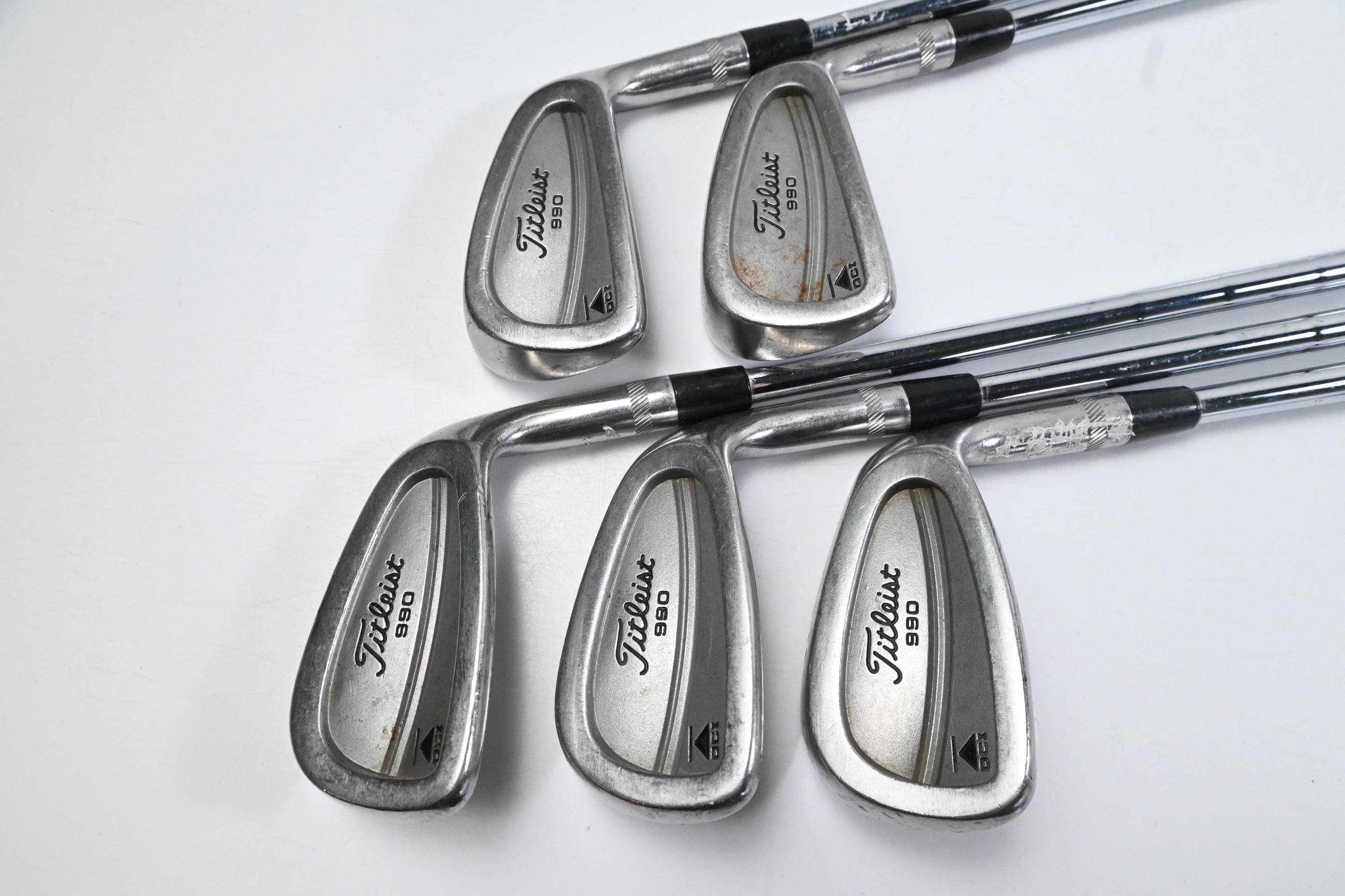 Titleist DCI 990 Irons / 6-PW / Regular Flex Gold Plus Sensicore Shafts
