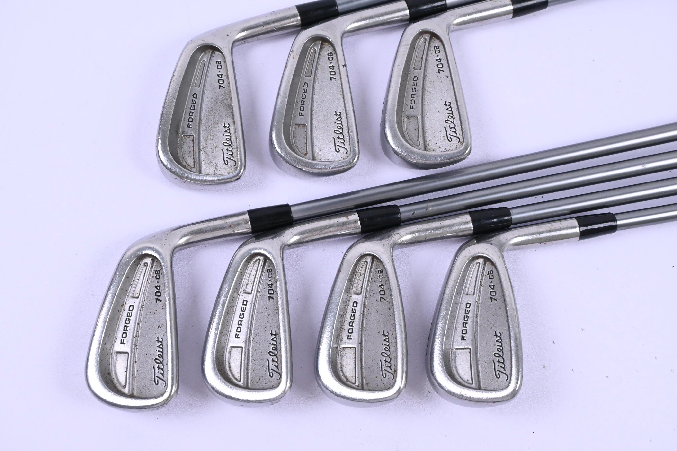 Titleist 704.CB Irons / 3-9i / Regular Flex Titleist 3980 Shafts
