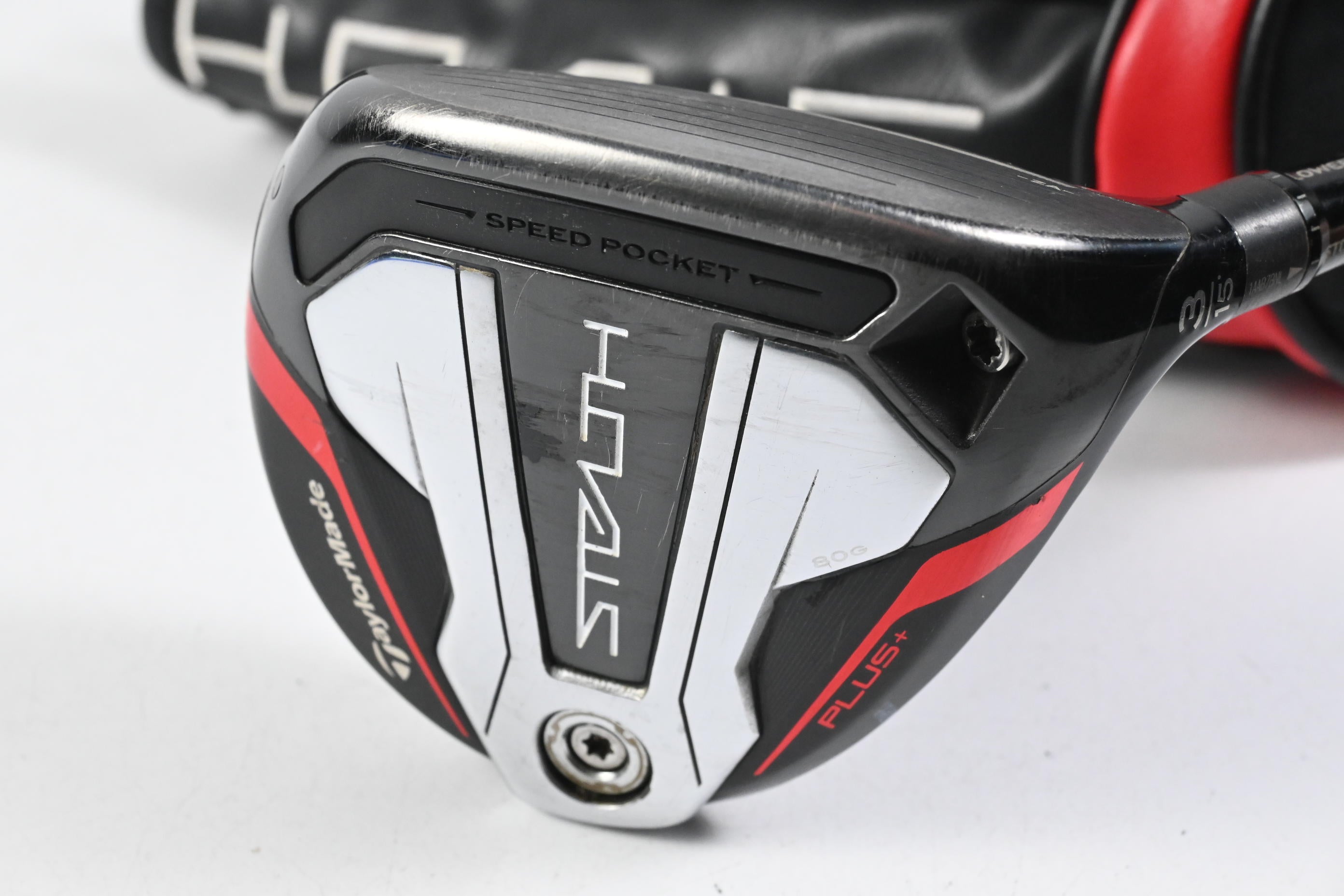 Taylormade Stealth Plus #3 Wood / 15 Degree / Stiff Flex HZRDUS Smoke Red RDX 75