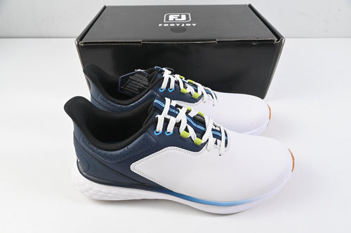 FootJoy Pulse Golf Shoes / Size UK 8 / White, Gum & Navy