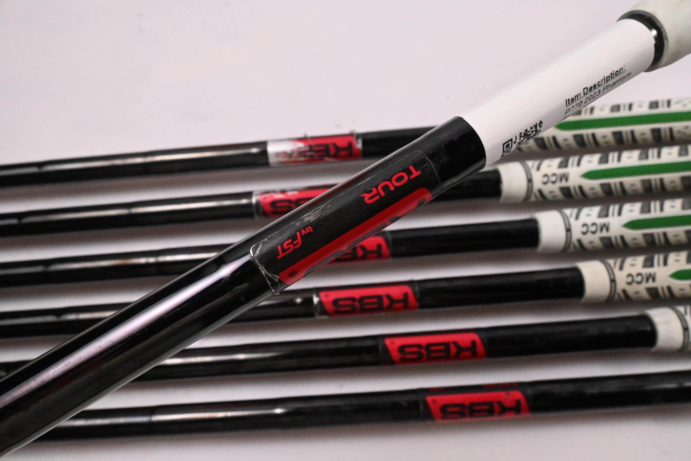 Taylormade P770 2023 Phantom Black Irons / 4-PW / Stiff Flex KBS Tour Shafts