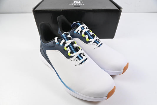 FootJoy Pulse Golf Shoes / Size UK 9.5 / White, Gum & Navy