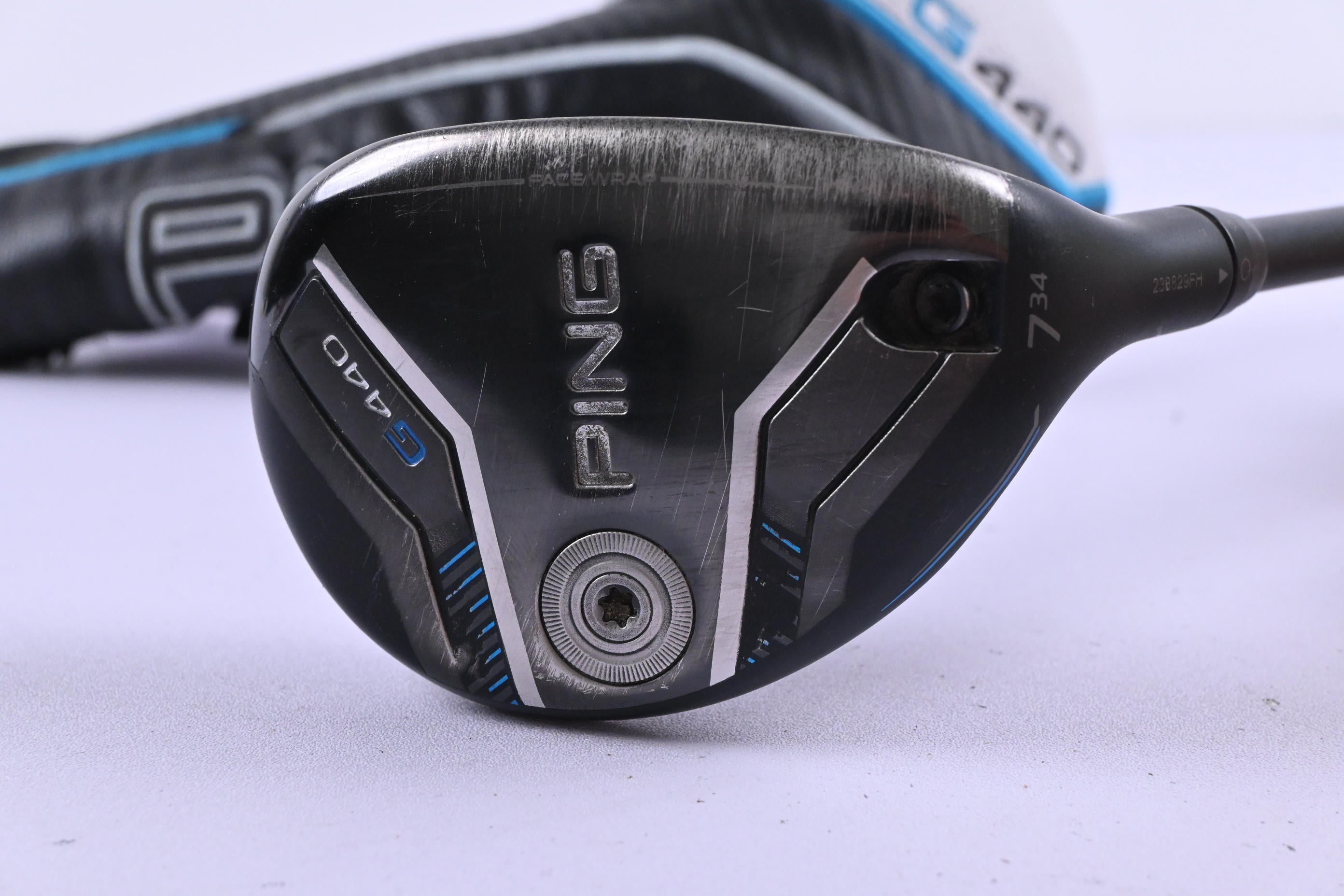 Ping G440 #7 Hybrid / 34 Degree / Stiff Flex Ping Alta CB Blue 70 Shaft