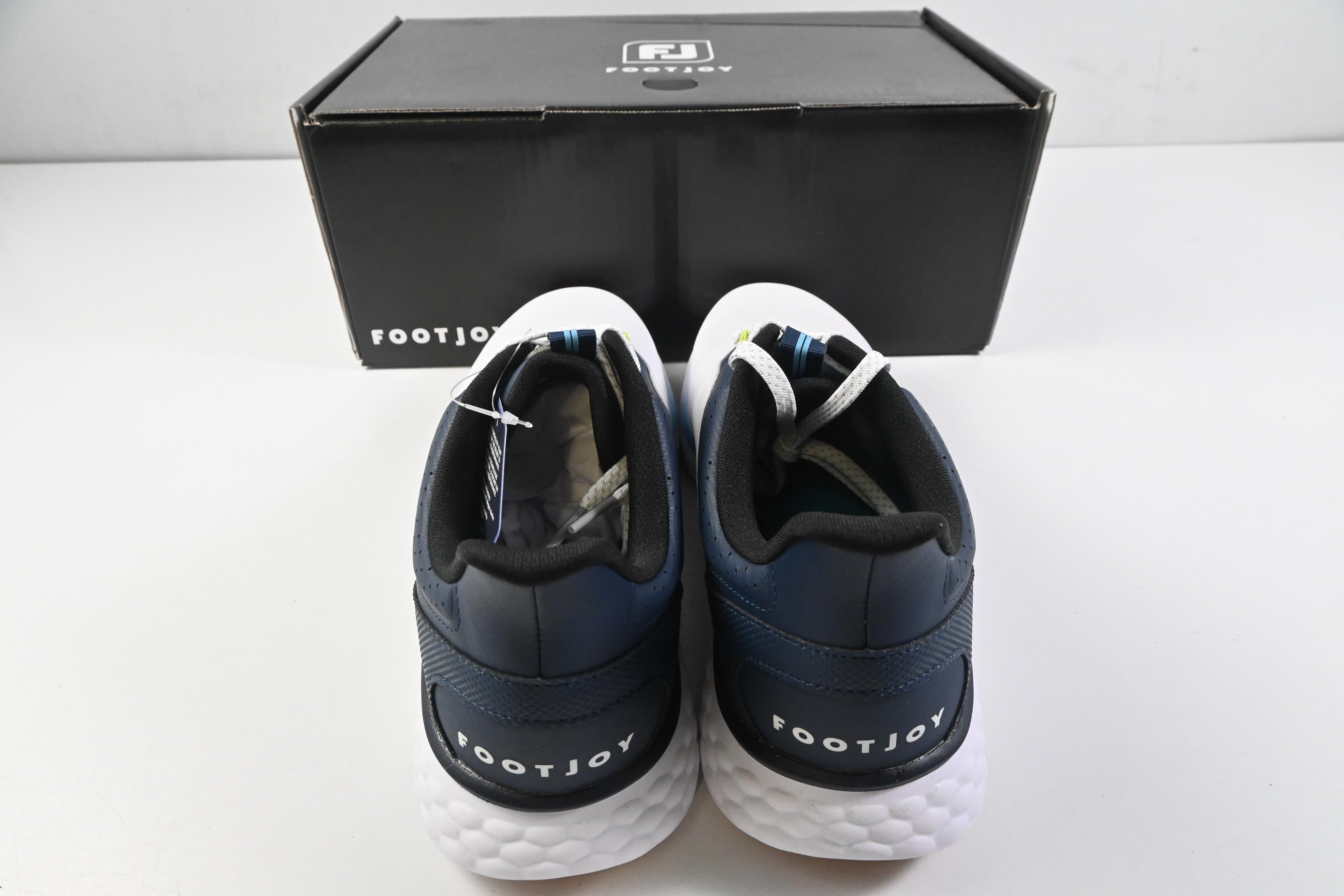 FootJoy Pulse Golf Shoes / Size UK 9.5 / White, Gum & Navy