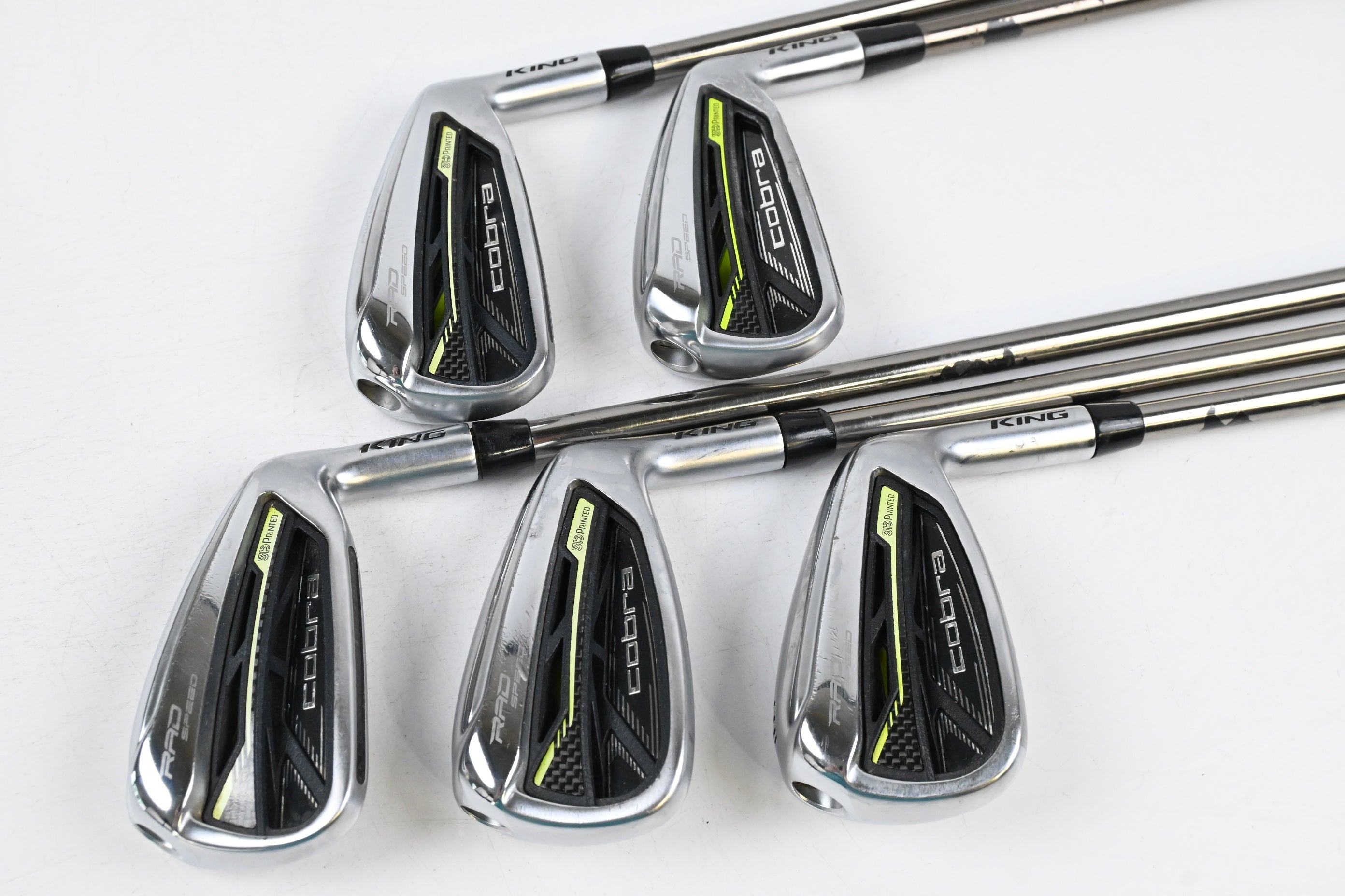 Cobra King Radspeed Irons / 5-9i / Regular Flex UST Mamiya Recoil 95 Shafts