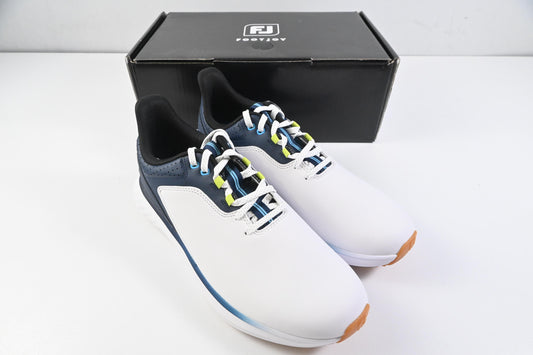 FootJoy Pulse Golf Shoes / Size UK 9 / White, Gum & Navy