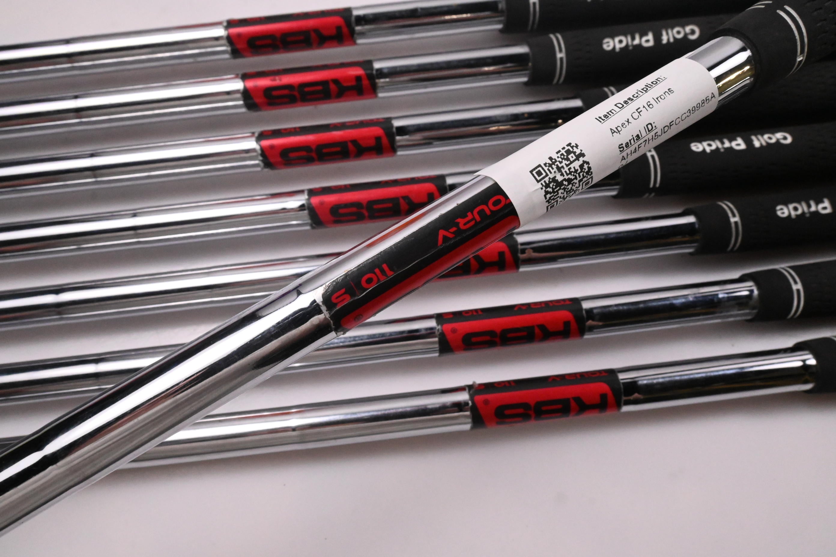Callaway Apex CF16 Irons / 3-PW / Stiff Flex KBS Tour-V 110 Shafts