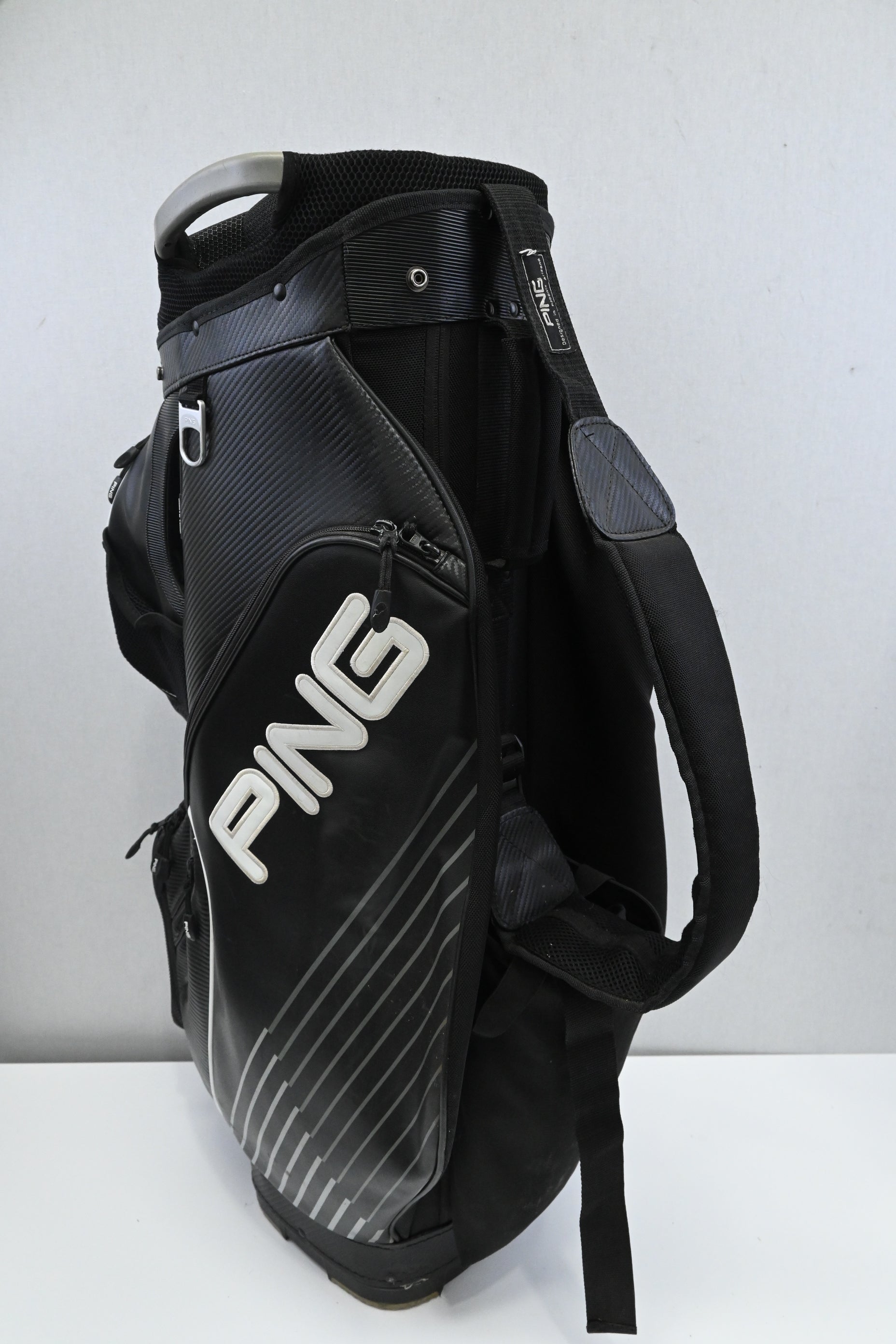 Ping DLX Cart Bag / 15-Way / Black, White