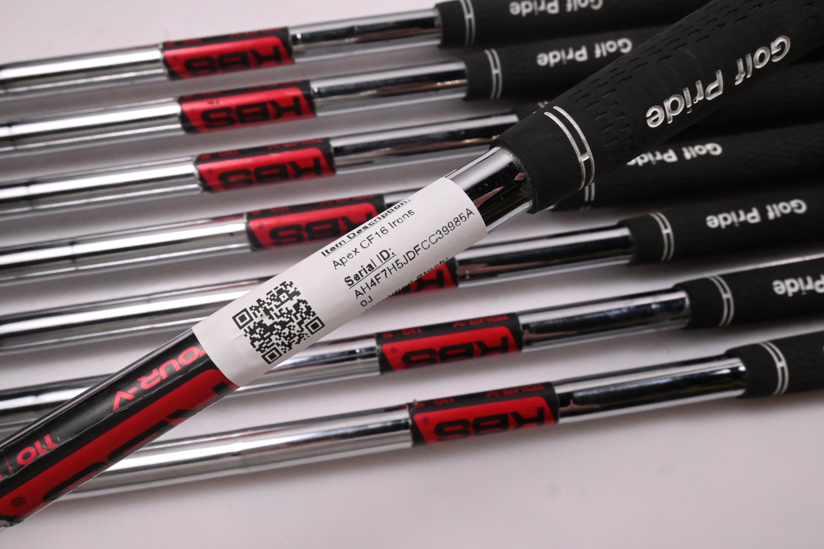 Callaway Apex CF16 Irons / 3-PW / Stiff Flex KBS Tour-V 110 Shafts