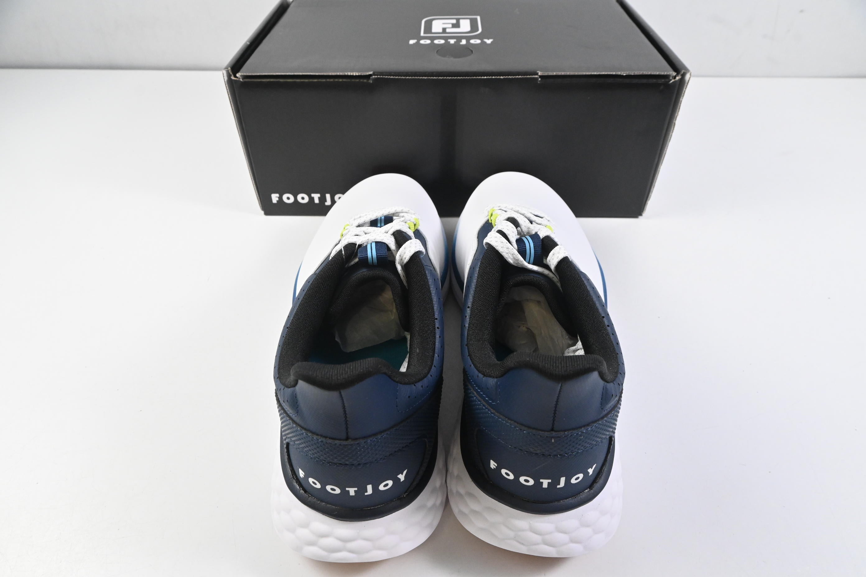 FootJoy Pulse Golf Shoes / Size UK 9 / White, Gum & Navy