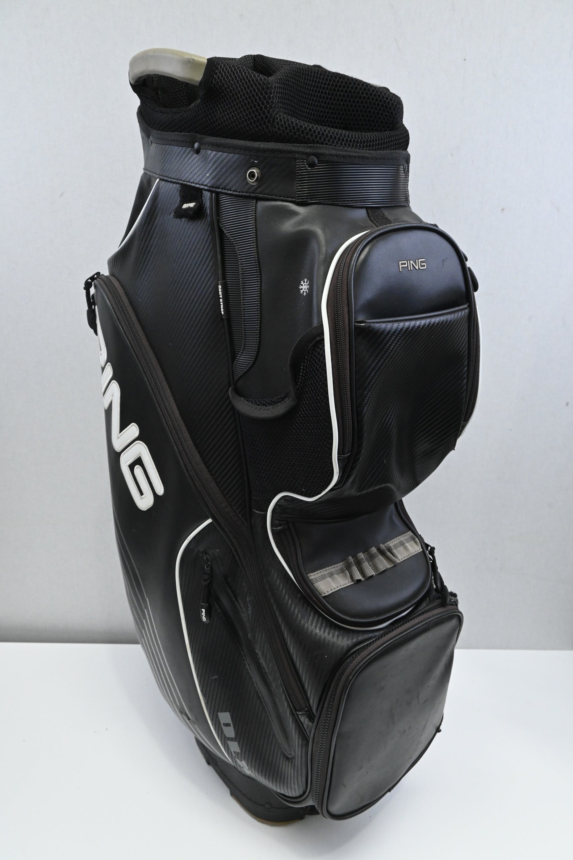 Ping DLX Cart Bag / 15-Way / Black, White