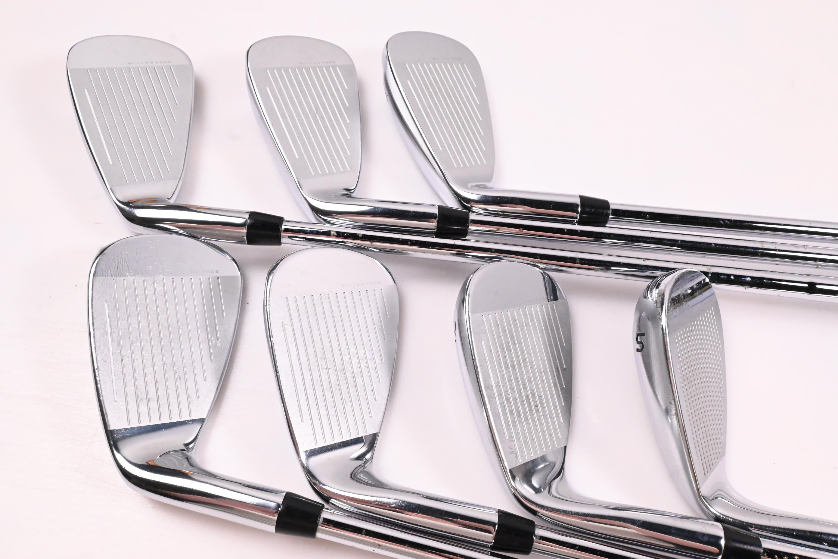 Cobra King F9 Irons / 5-PW+SW / Stiff Flex KBS Tour-V 90 Shafts