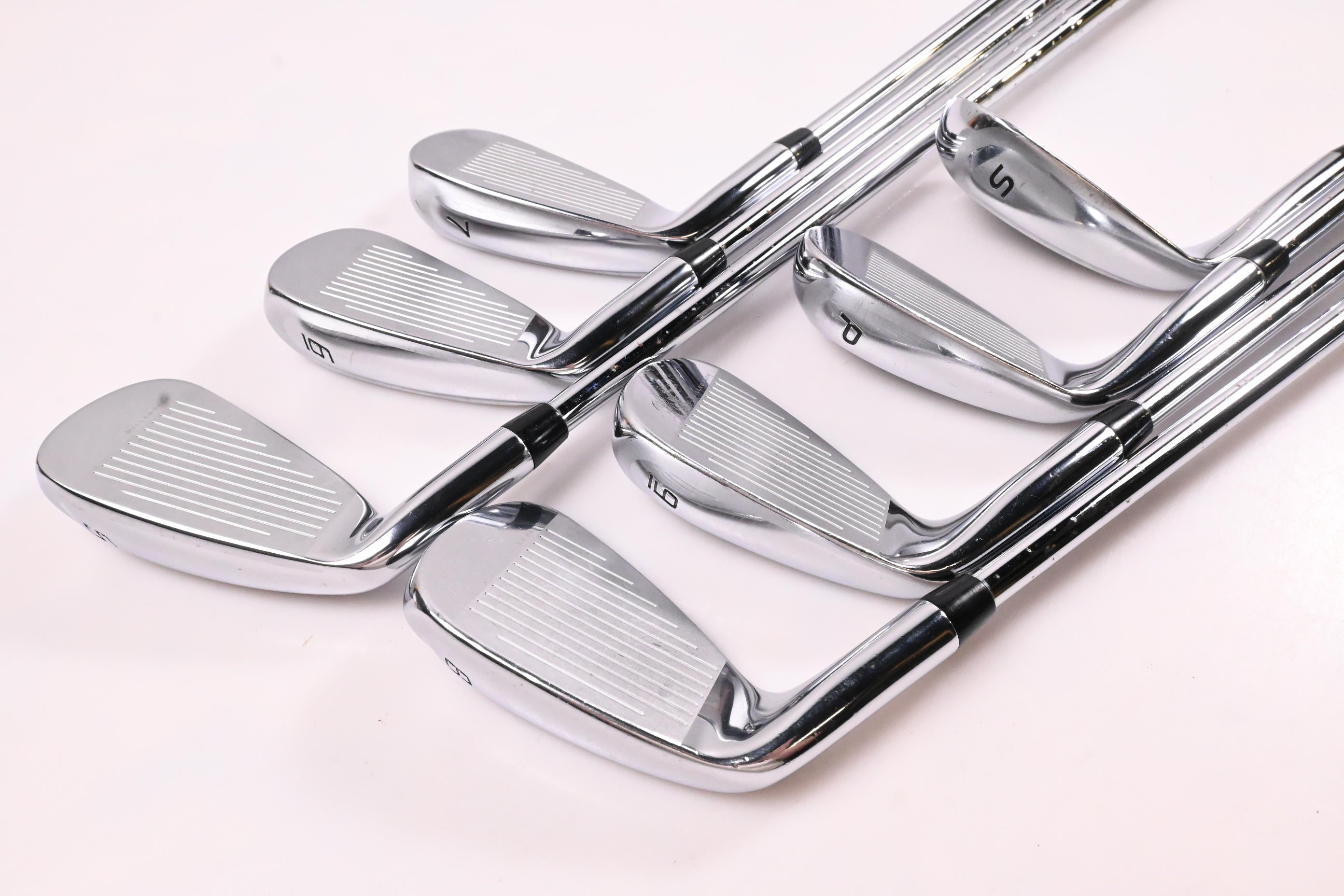 Cobra King F9 Irons / 5-PW+SW / Stiff Flex KBS Tour-V 90 Shafts