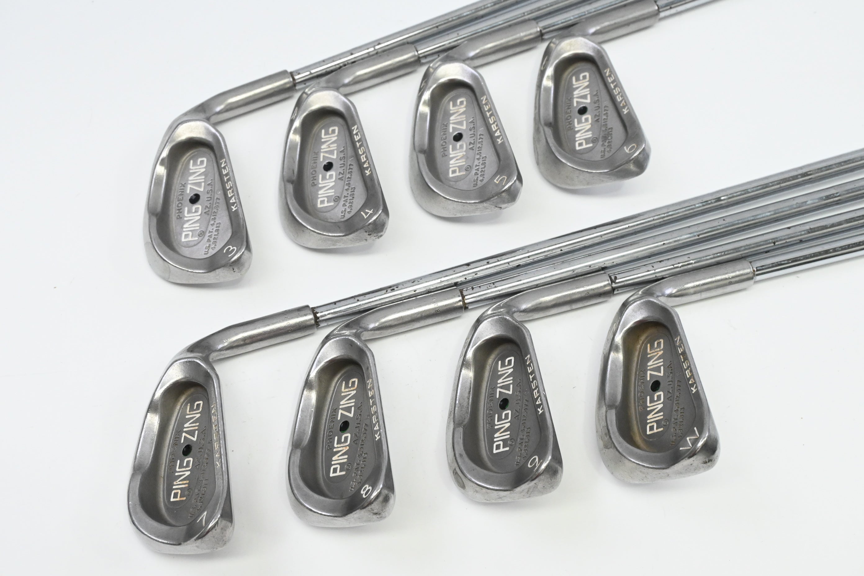 Ping Zing Irons / 3-PW / Black Dot / Stiff Flex Ping JZ Shafts
