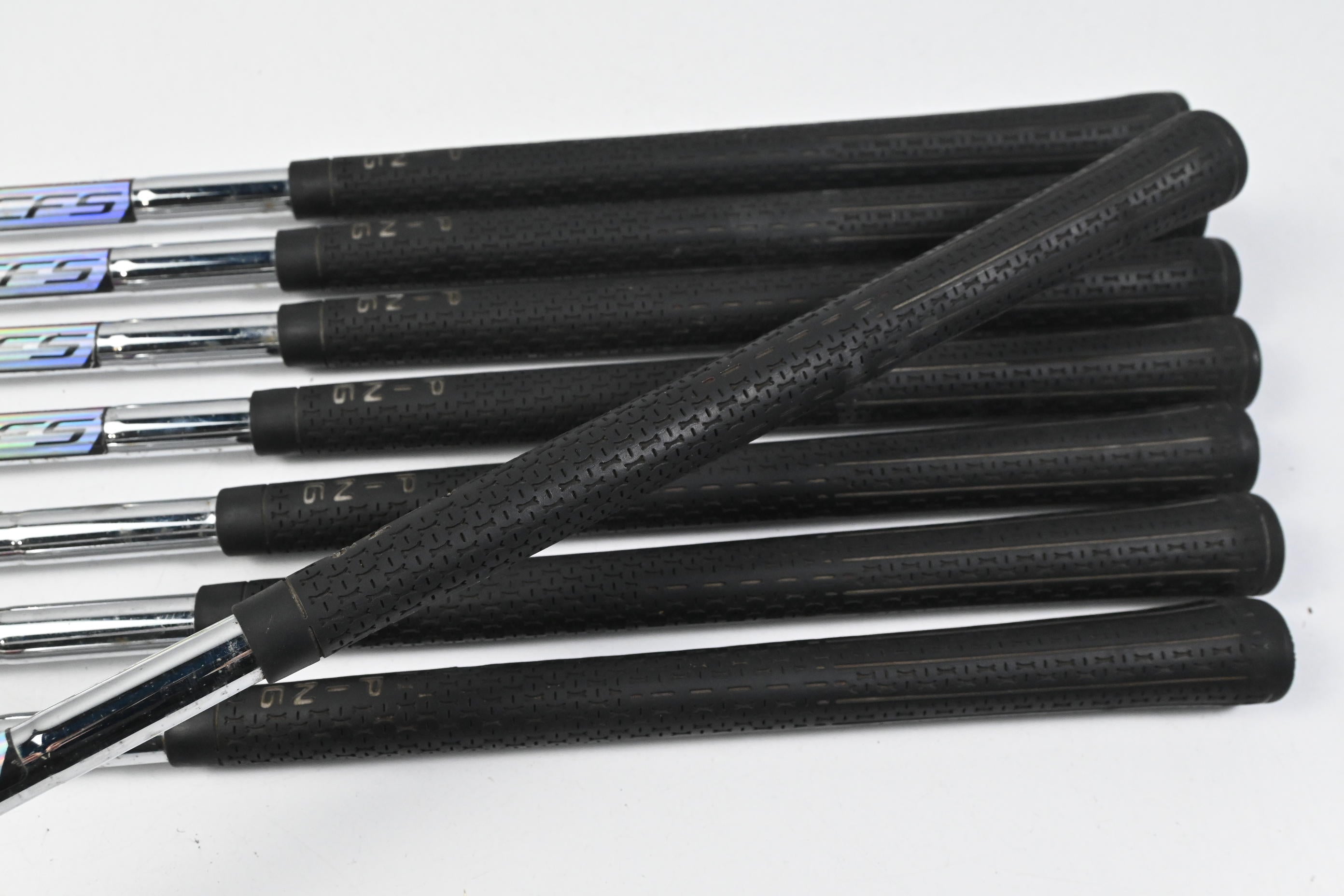 Left Hand Ping G25 Irons / 5-PW+GW+SW / Black Dot / Regular Flex Ping CFS Shafts