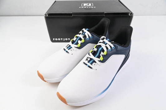 FootJoy Pulse Golf Shoes / Size UK 8.5 / White, Gum & Navy