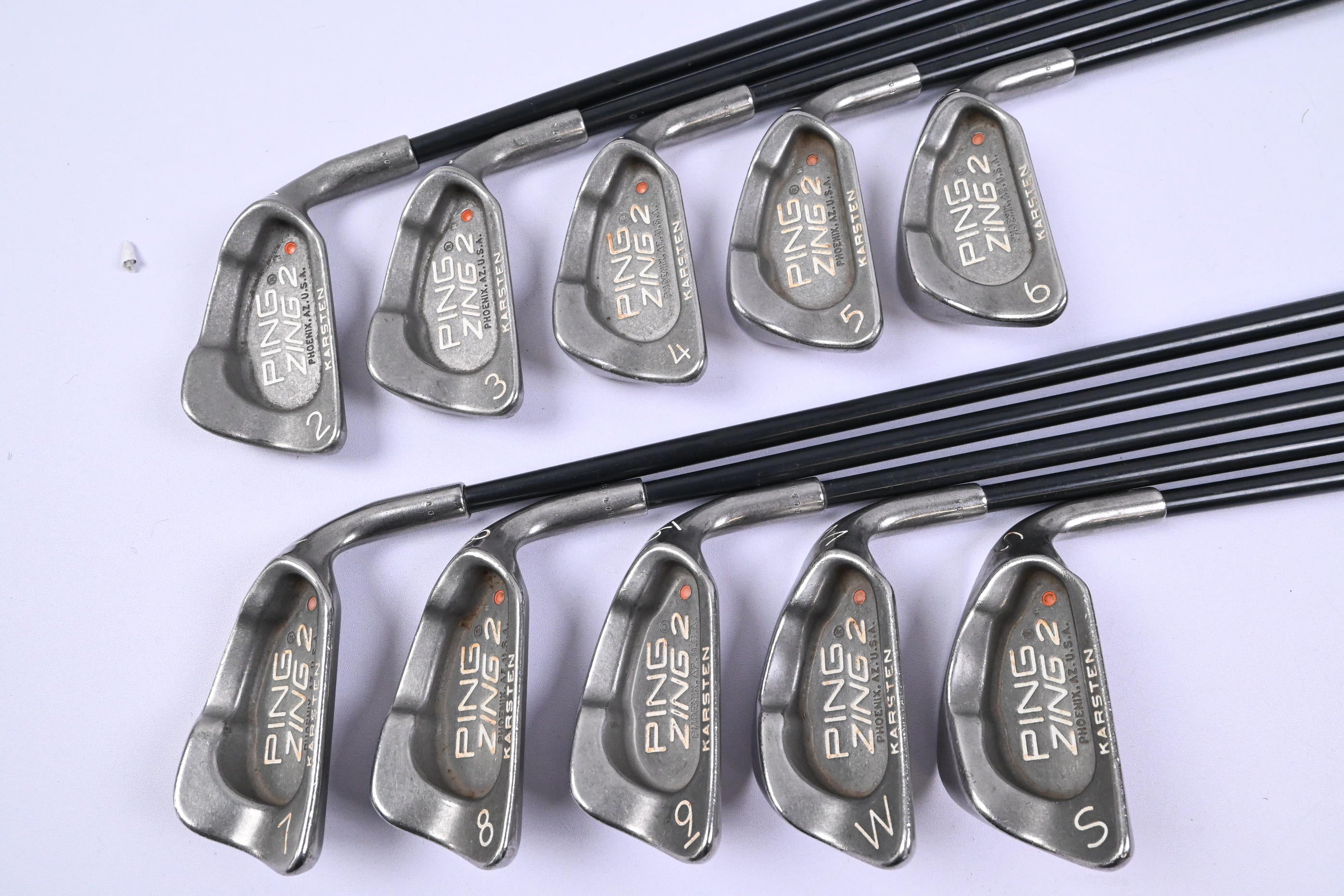 Ping Zing 2 Irons / 2-PW+SW / Orange Dot / Regular Flex Ping Karsten 101 Shafts
